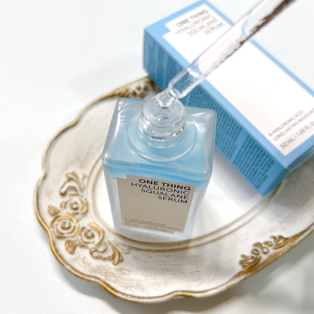 ヒアルロニックスクワランセラム/ONE THING/美容液を使ったクチコミ（3枚目）