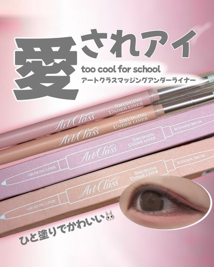 アートクラス スマージングアンダーライナー/too cool for school/ペンシルアイライナーを使ったクチコミ(1枚目)
