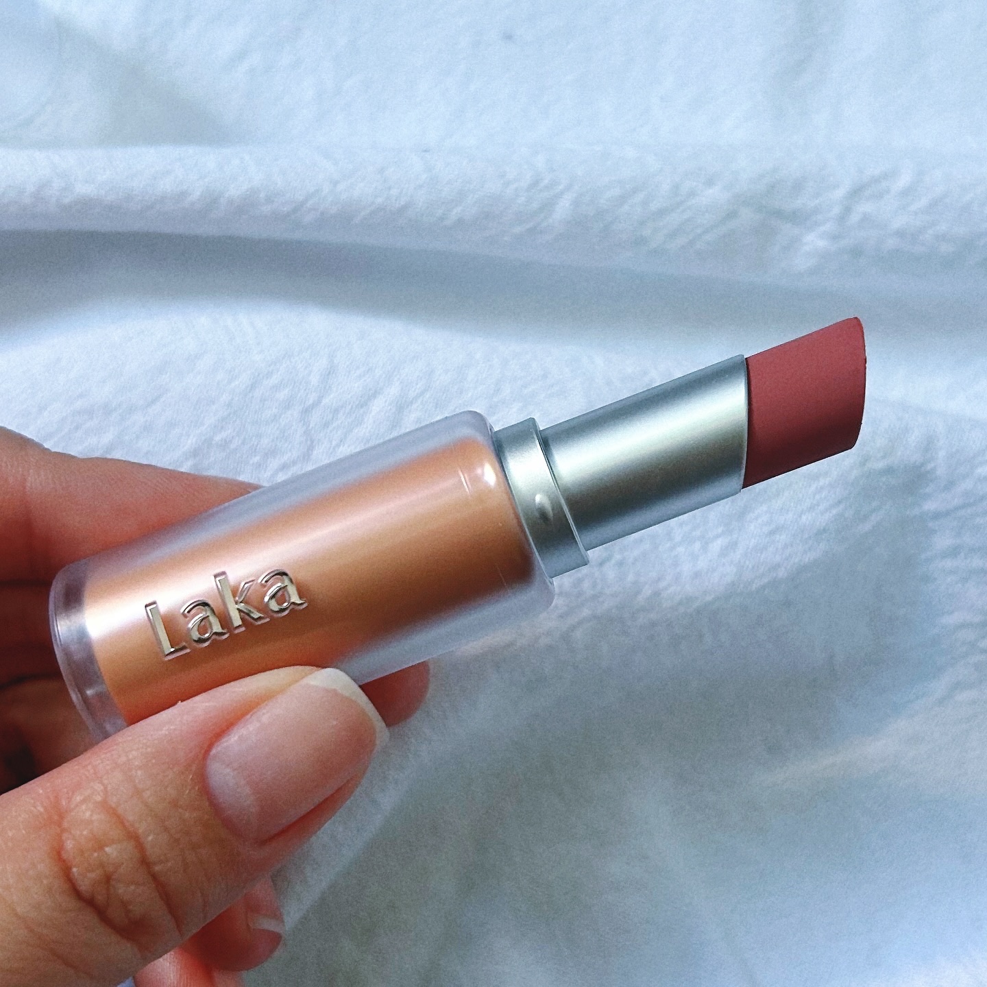 バルキーマットリップスティック/Laka/口紅を使ったクチコミ（2枚目）