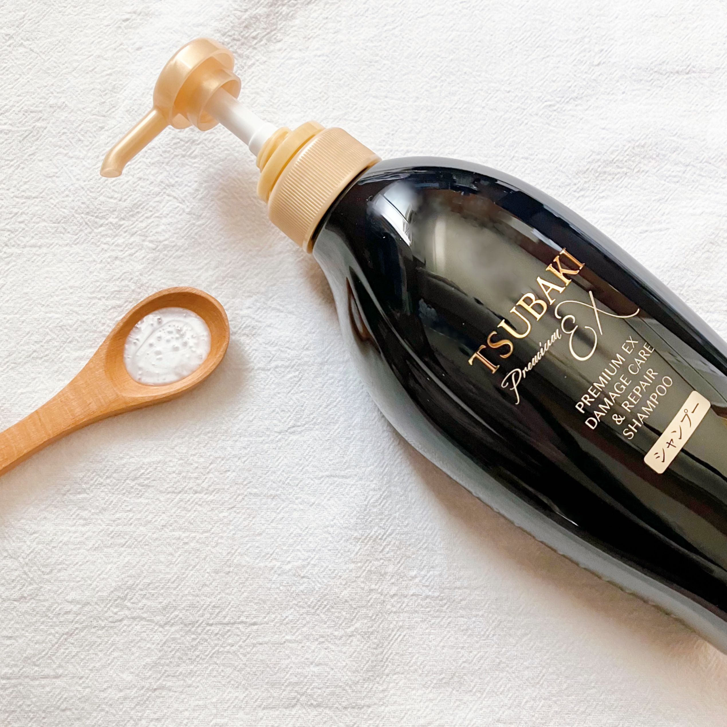 TSUBAKI プレミアムEX ダメージケア＆リペア シャンプー/コンディショナートリートメント/TSUBAKI/シャンプー・コンディショナーを使ったクチコミ（2枚目）