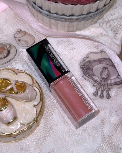 キヌケアグローアップ グリーム フューシャ ラッシュ(限定 シュウ ウエムラ × シャボンヌ ウォン)/shu uemura/口紅の画像