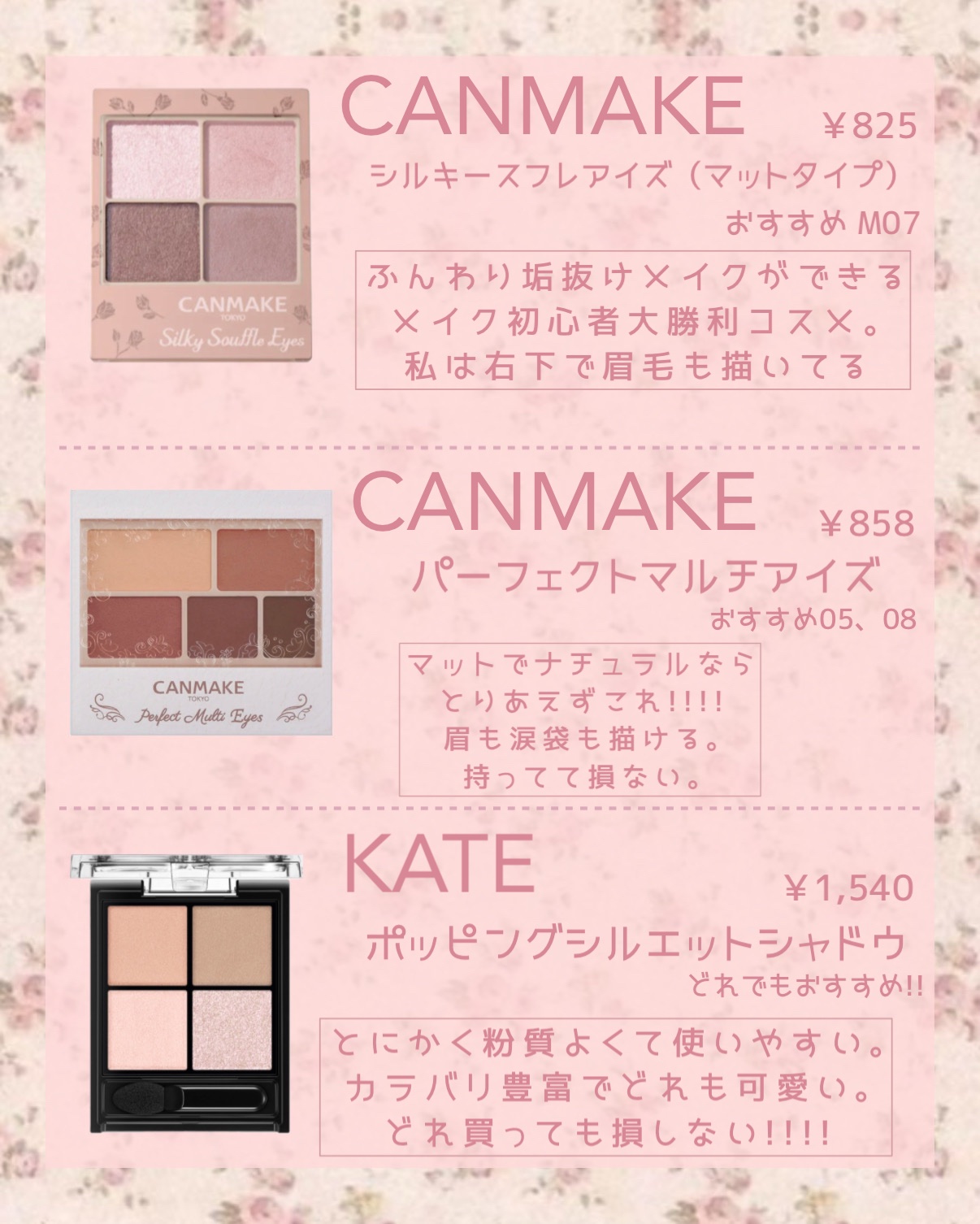 パーフェクトマルチアイズ/キャンメイク/アイシャドウパレットを使ったクチコミ（3枚目）