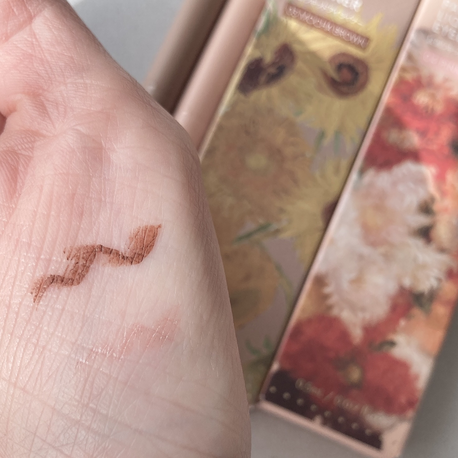 絵画リキッドアイライナー 03 モカブラウン/MilleFée/リキッドアイライナーを使ったクチコミ（2枚目）