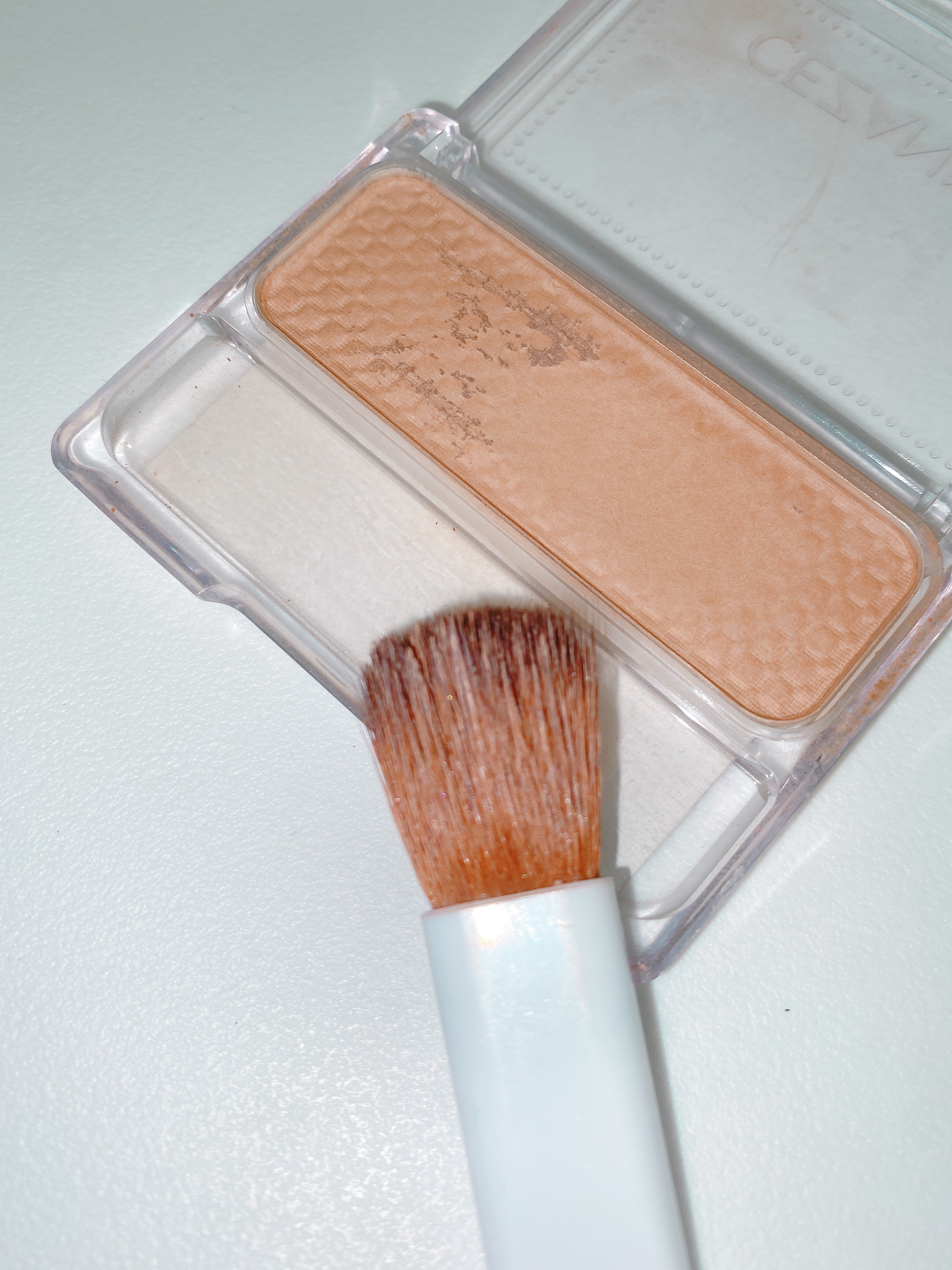 フェース コントロール カラー 4 マットブラウン/CEZANNE/プレストパウダーを使ったクチコミ（1枚目）