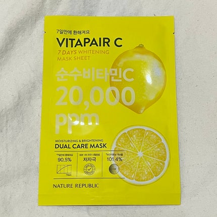 ビタペアC 7DAYS ホワイトニングマスクシート/ネイチャーリパブリック/シートマスク・パックを使ったクチコミ(1枚目)