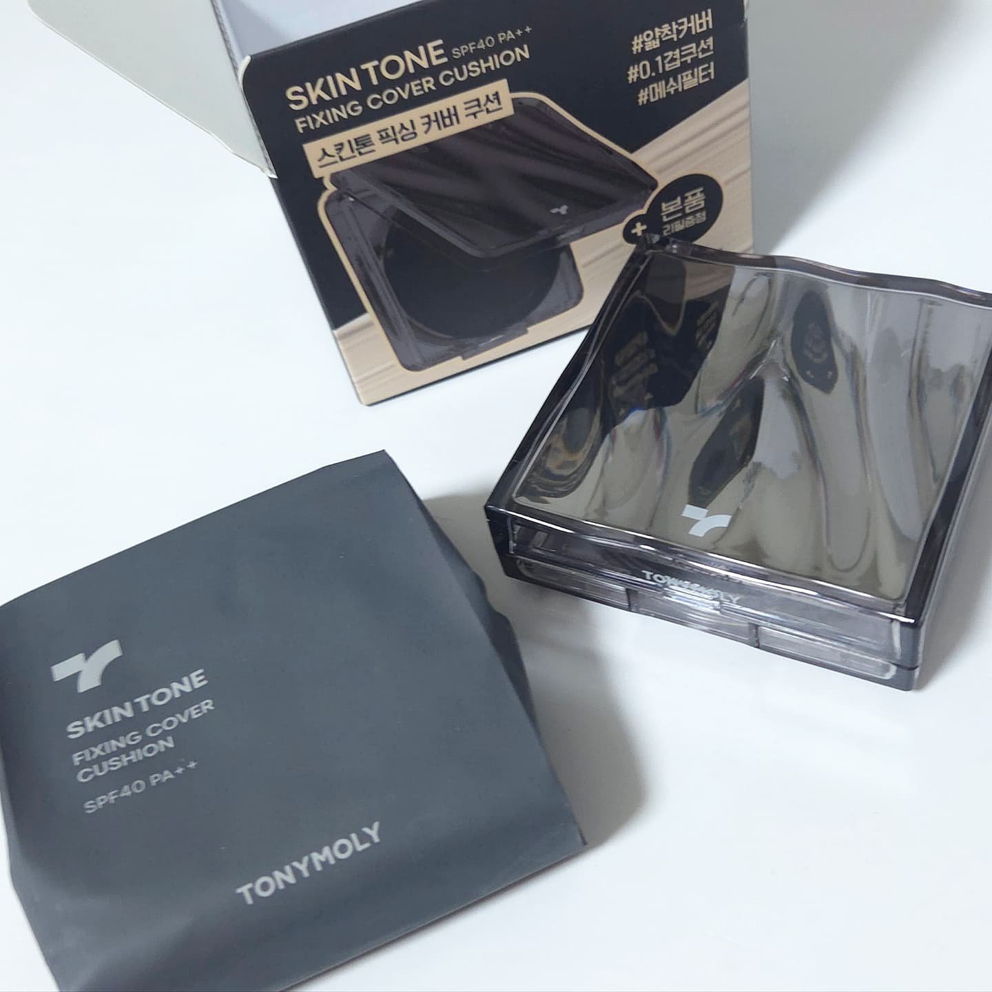 スキントーンフィクシングカバークッション/TONYMOLY/クッションファンデーションを使ったクチコミ（3枚目）