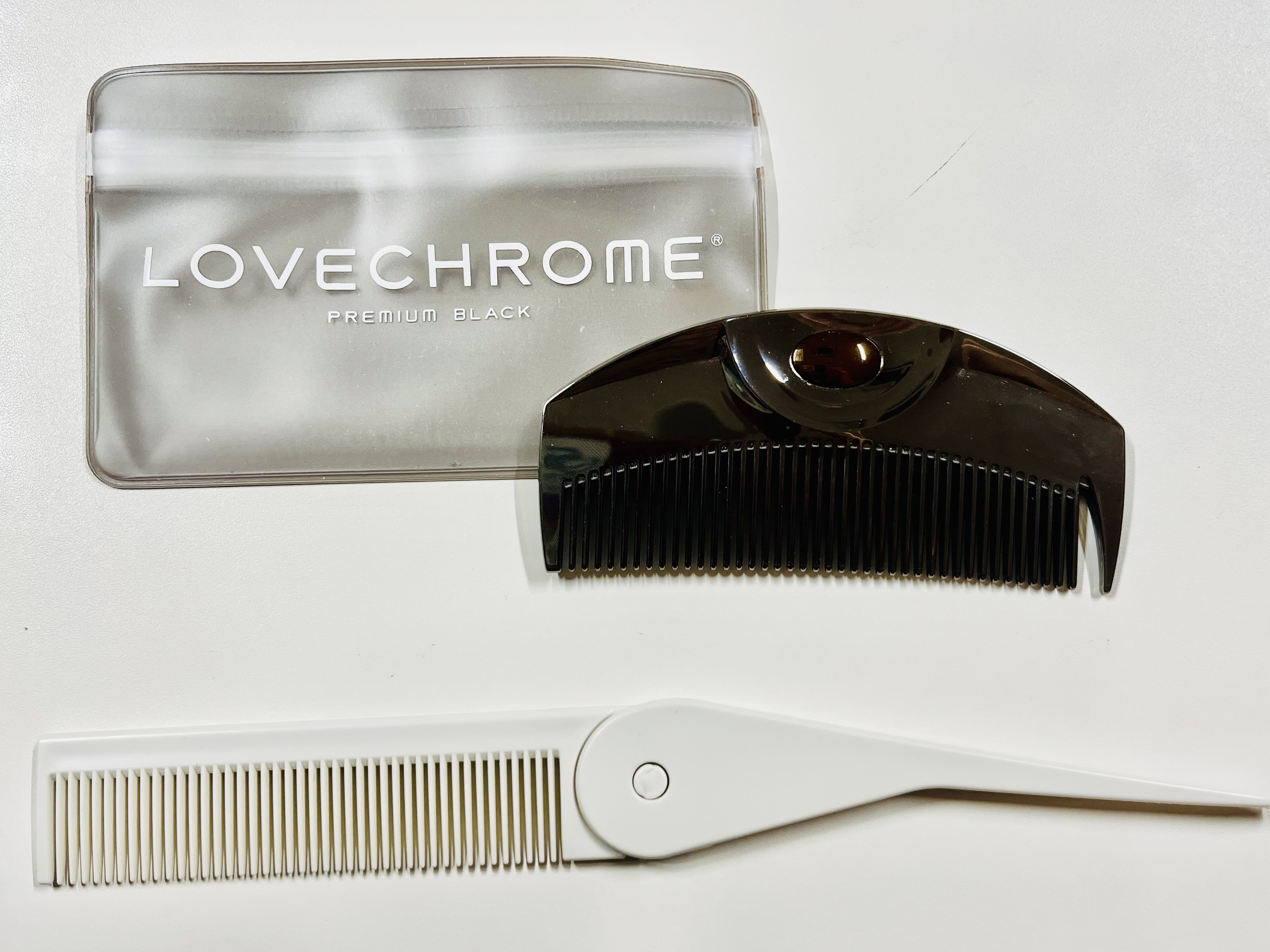 PG ツキ プレミアムブラック/LOVECHROME/ヘアコームを使ったクチコミ（1枚目）