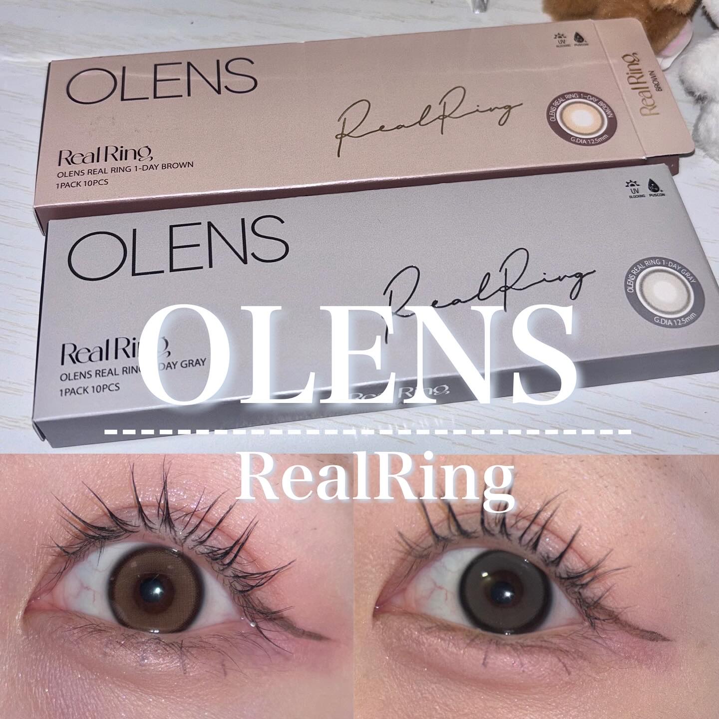 Real Ring 1day/OLENS/ワンデー（１DAY）カラコンを使ったクチコミ（1枚目）