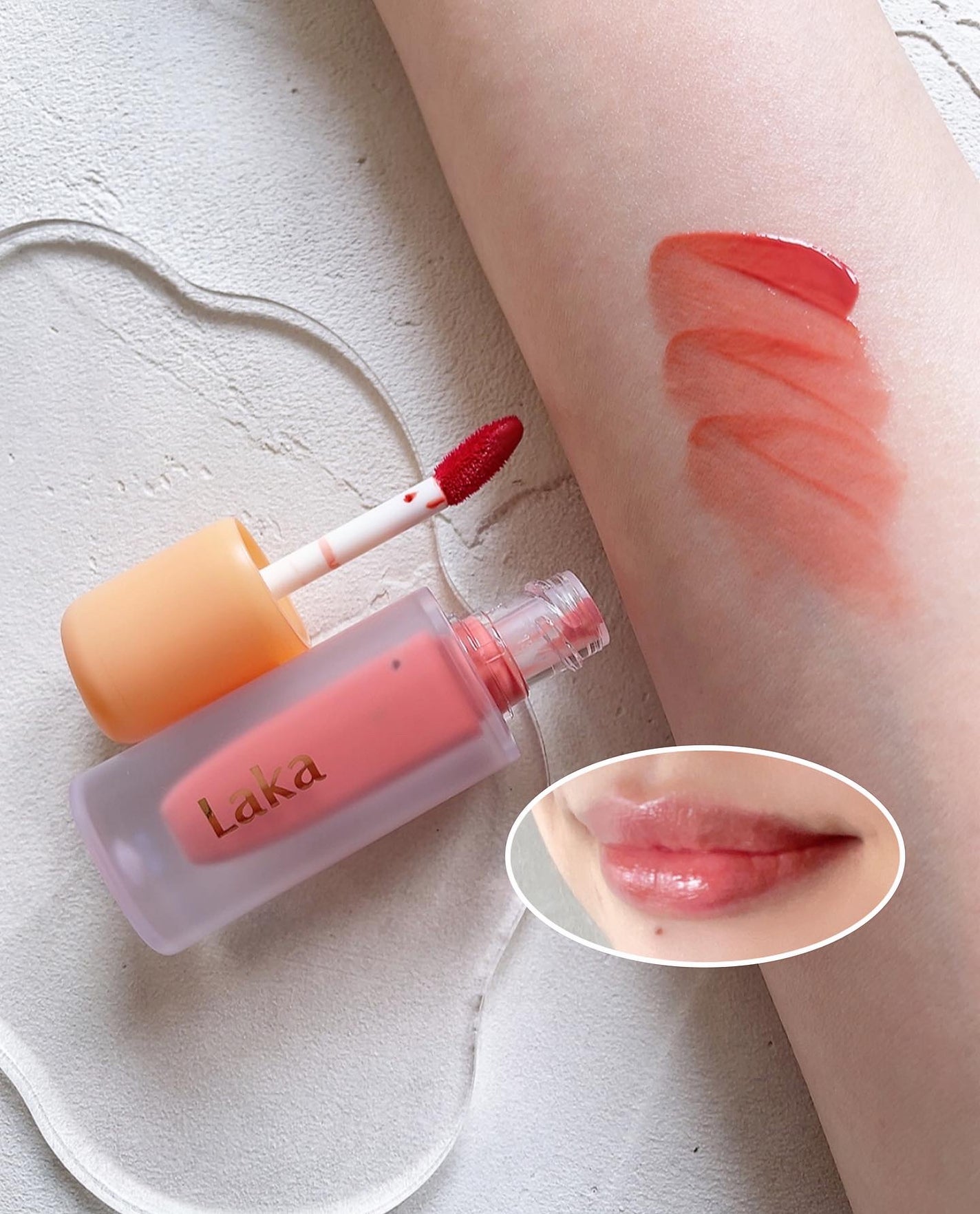 フルーティーグラムティント/Laka/リップティントを使ったクチコミ(3枚目)