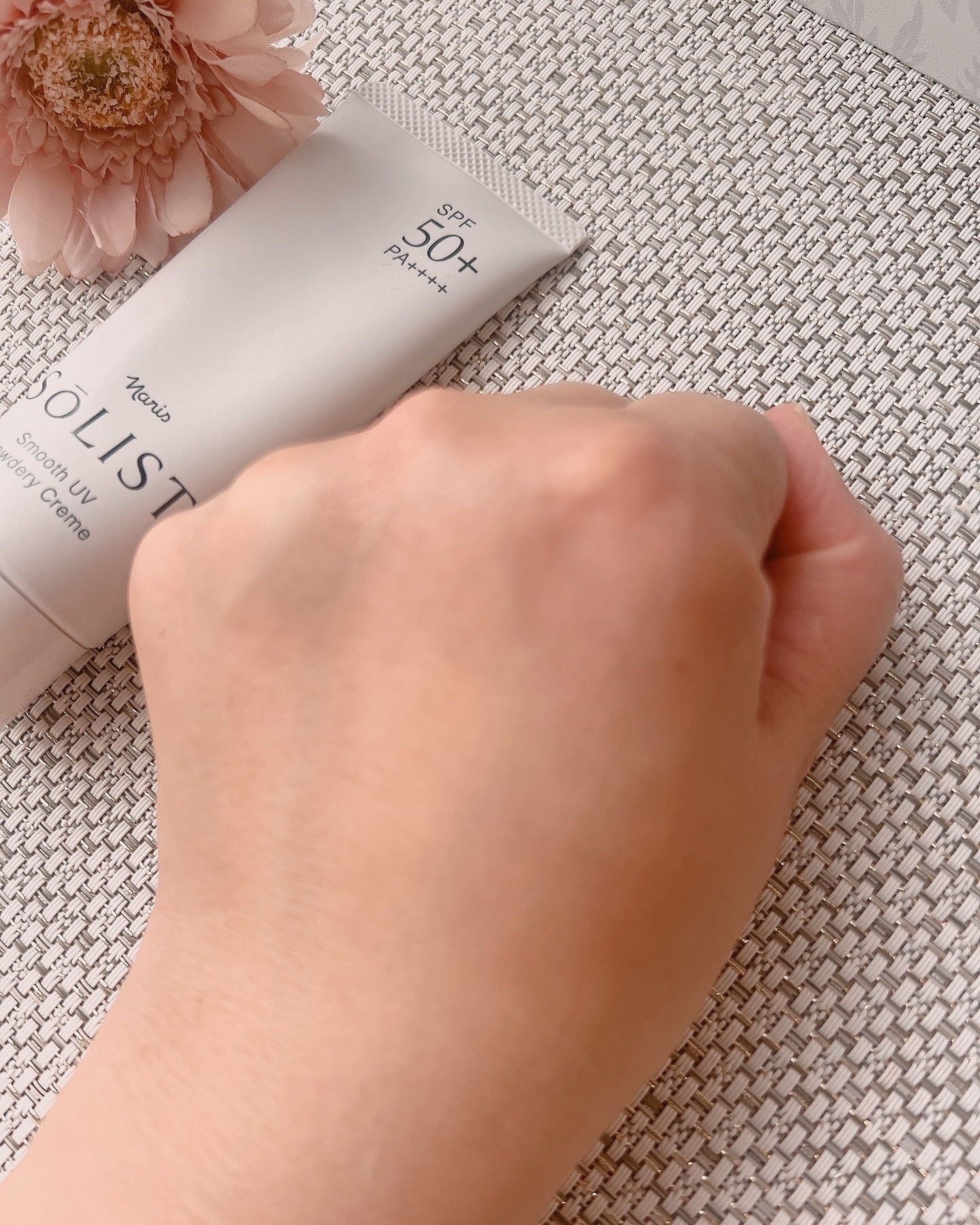 ソリスト スムースUV パウダリークリーム/ナリス化粧品/日焼け止めクリームを使ったクチコミ（3枚目）