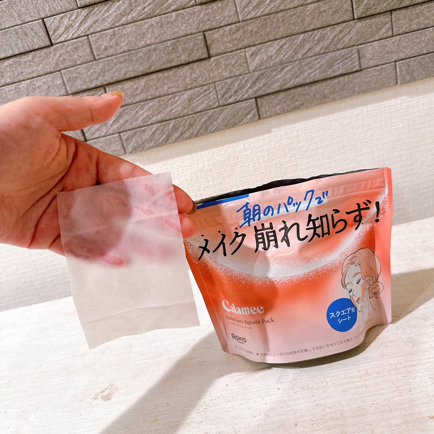 Calamee メイクキープスクエアパック/Calamee/シートマスク・パックを使ったクチコミ(6枚目)