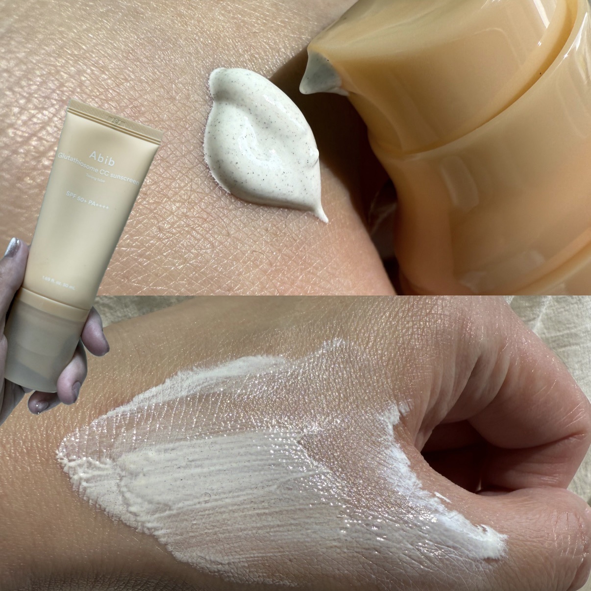 グルタチオンソームCCサンクリームトーニングチューブ/Abib /CCクリームを使ったクチコミ（2枚目）