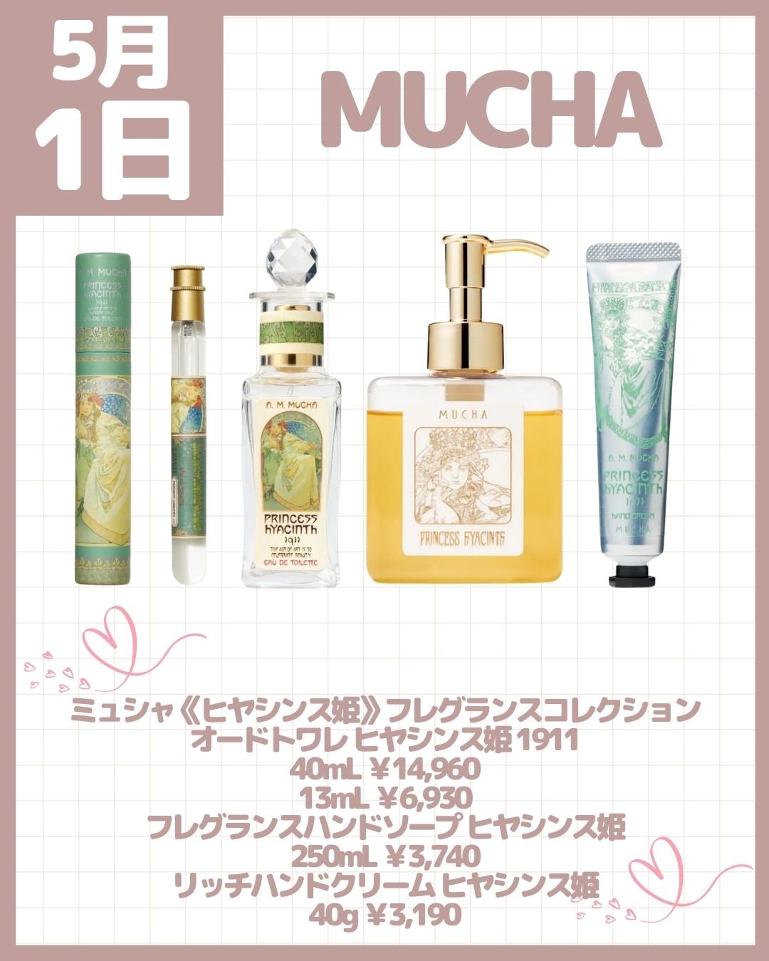 MUCHA PRINCESS HYACINTH 香水セット