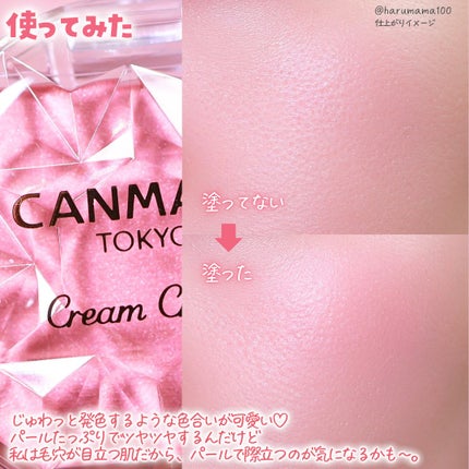 クリームチーク(パールタイプ)/キャンメイク/ジェル・クリームチークを使ったクチコミ(5枚目)