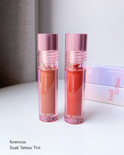 Soak Tattoo Tint/フォレンコス/リップグロスを使ったクチコミ(7枚目)