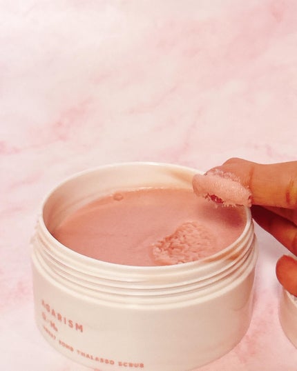 Q+Me スウィート ボム タラソ スクラブ/AGARISM/バスト・ヒップケアを使ったクチコミ(3枚目)