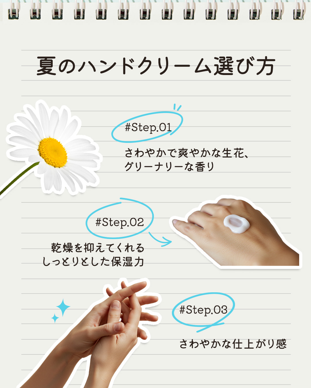 パフューマリー ハンド＆ネイルクリーム ブルーガーデン 50ml/カミール/ハンドクリームを使ったクチコミ（3枚目）