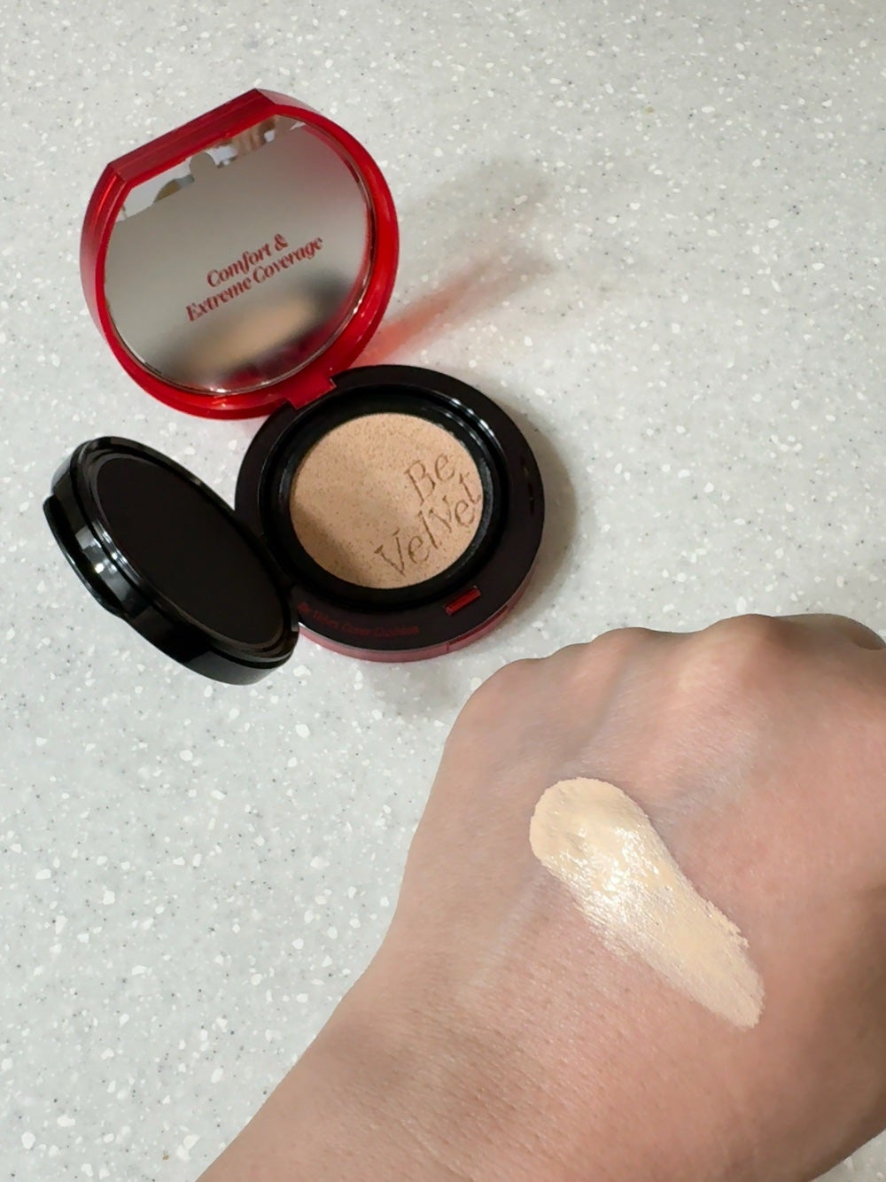 ビーベルベットカバークッション/espoir/クッションファンデーションを使ったクチコミ(4枚目)