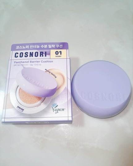 パンテノールバリアクッション/COSNORI/クッションファンデーションを使ったクチコミ(2枚目)