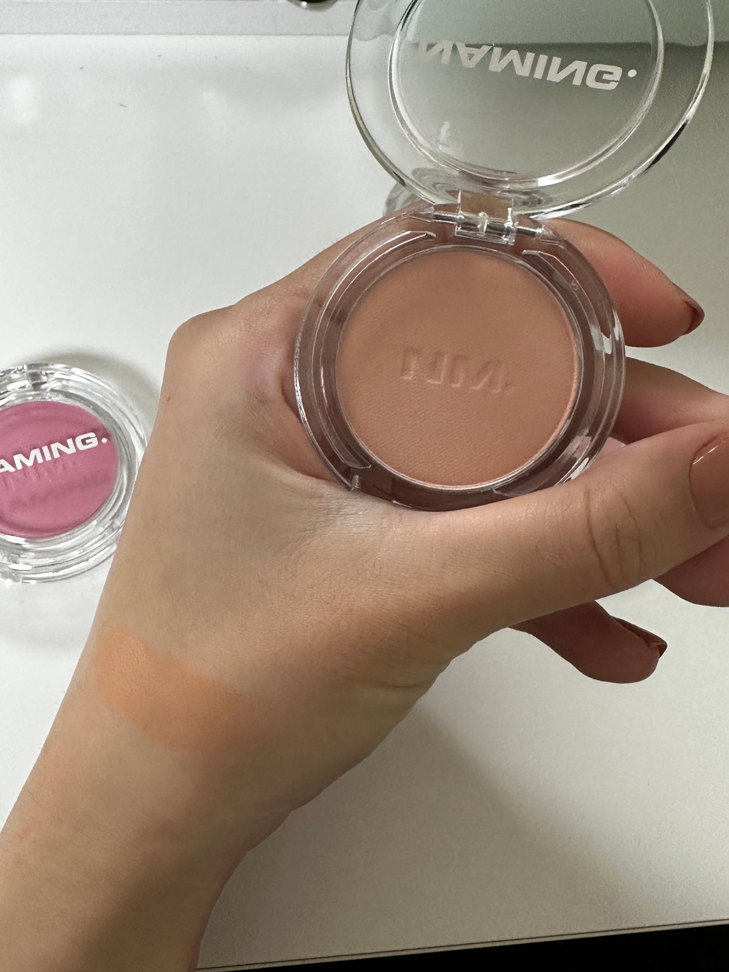 ネーミング フラッフィーパウダーブラッシュ/NAMING./パウダーチークを使ったクチコミ(5枚目)