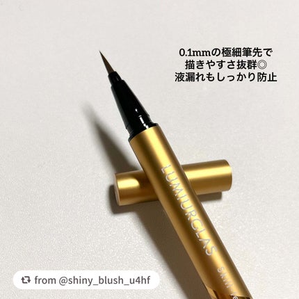 スキルレスライナー/LUMIURGLAS/リキッドアイライナーを使ったクチコミ(2枚目)