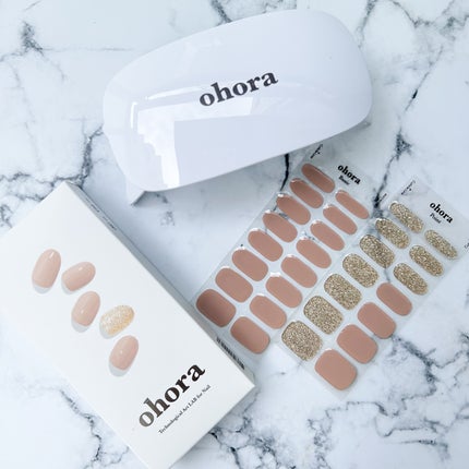 セミキュアジェルネイル(ハンド)/ohora/ネイルシールを使ったクチコミ(1枚目)