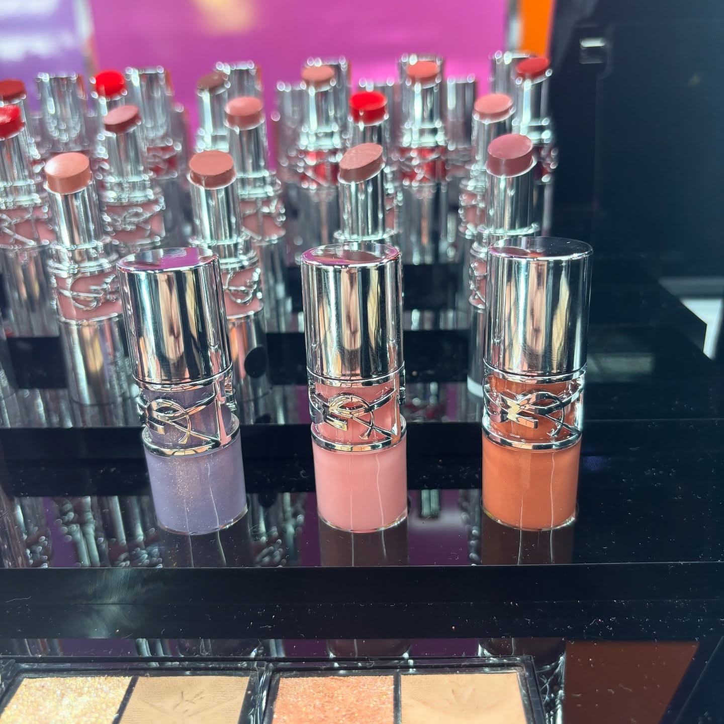 YSL ラブシャイン オイル グロス #1 サンダー スティラー/YVES SAINT LAURENT BEAUTE/リップグロスを使ったクチコミ（3枚目）