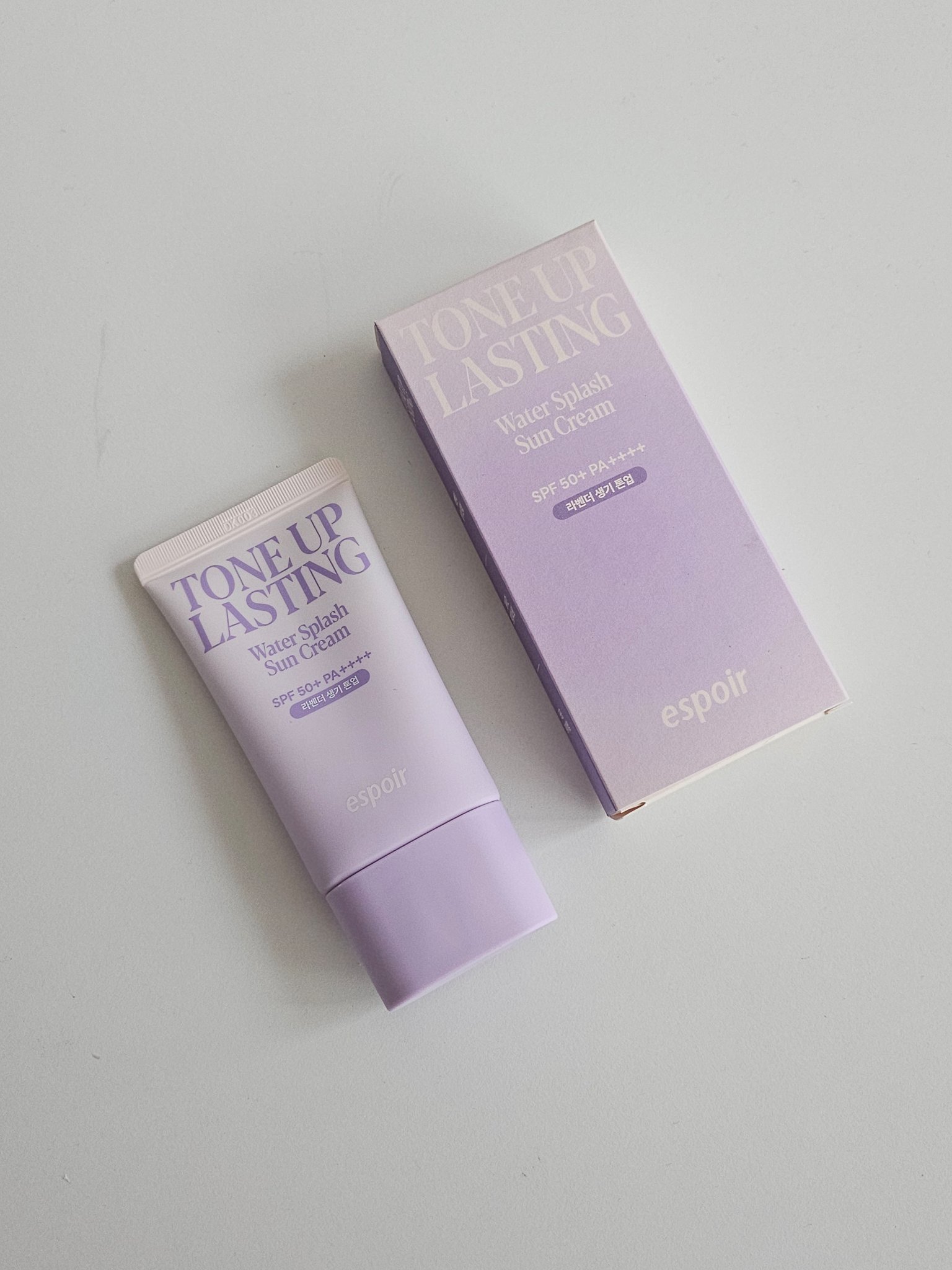ウォータースプラッシュサンクリーム トーンアップラスティング/espoir/日焼け止めクリームを使ったクチコミ（1枚目）