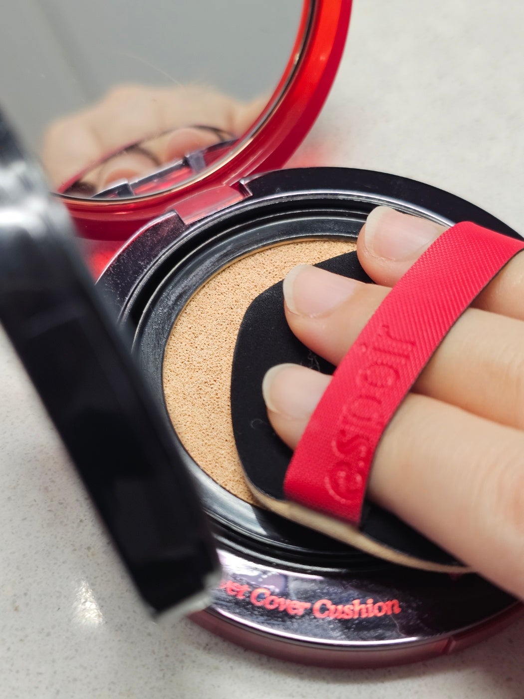 ビーベルベットカバークッション/espoir/クッションファンデーションを使ったクチコミ(2枚目)