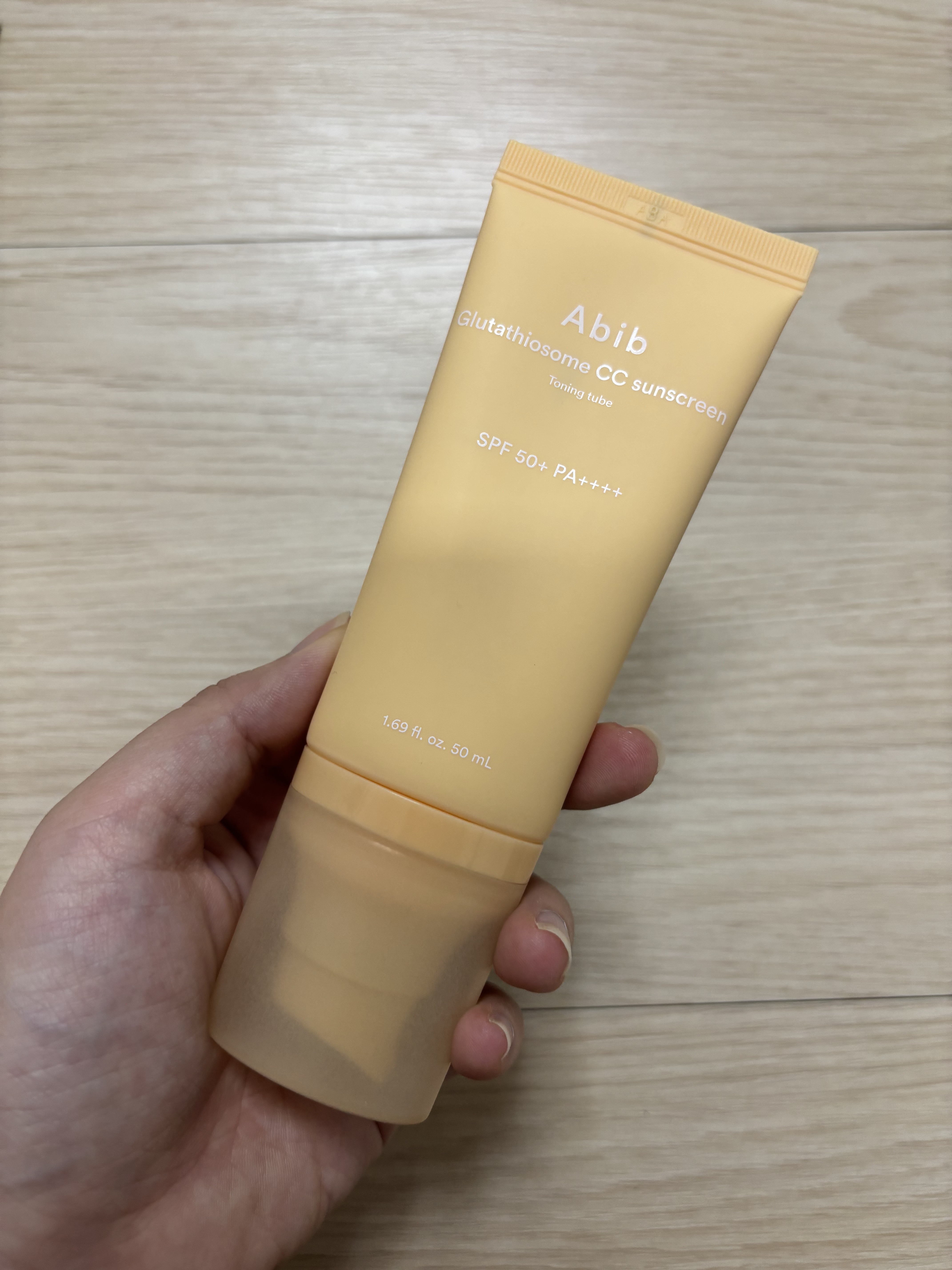 水分草ヒアルロンサンクリームウォータリーチューブ/Abib /日焼け止めクリームを使ったクチコミ（1枚目）