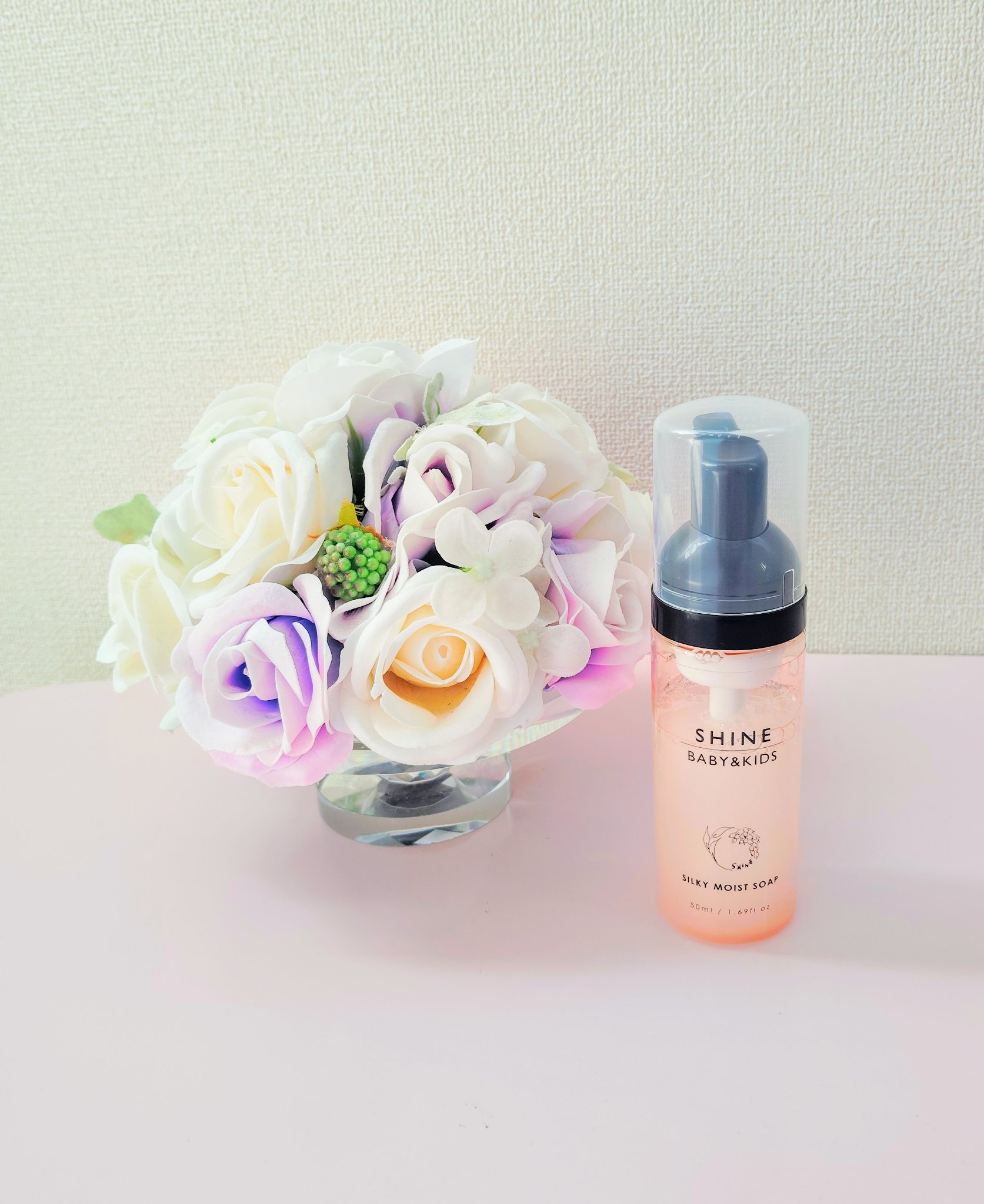 シルキーモイストソープ/SHINE BABY&KIDS/泡洗顔を使ったクチコミ（2枚目）