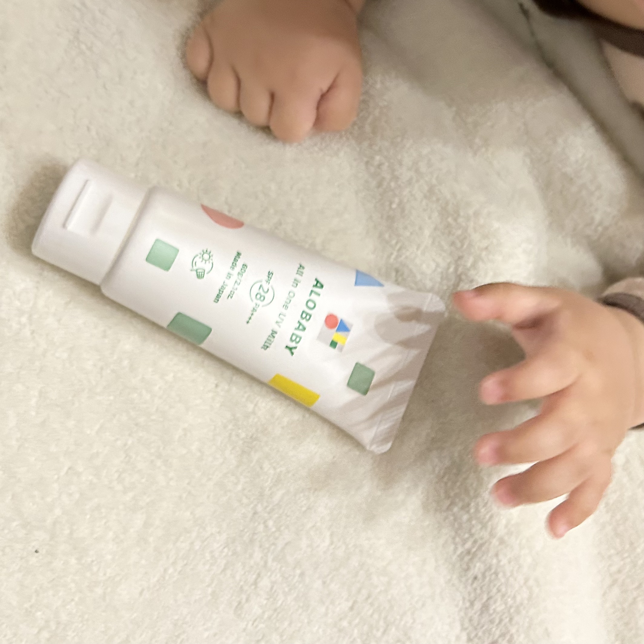 アロベビー オールインワンUVミルク/ALOBABY/日焼け止めミルクを使ったクチコミ（1枚目）