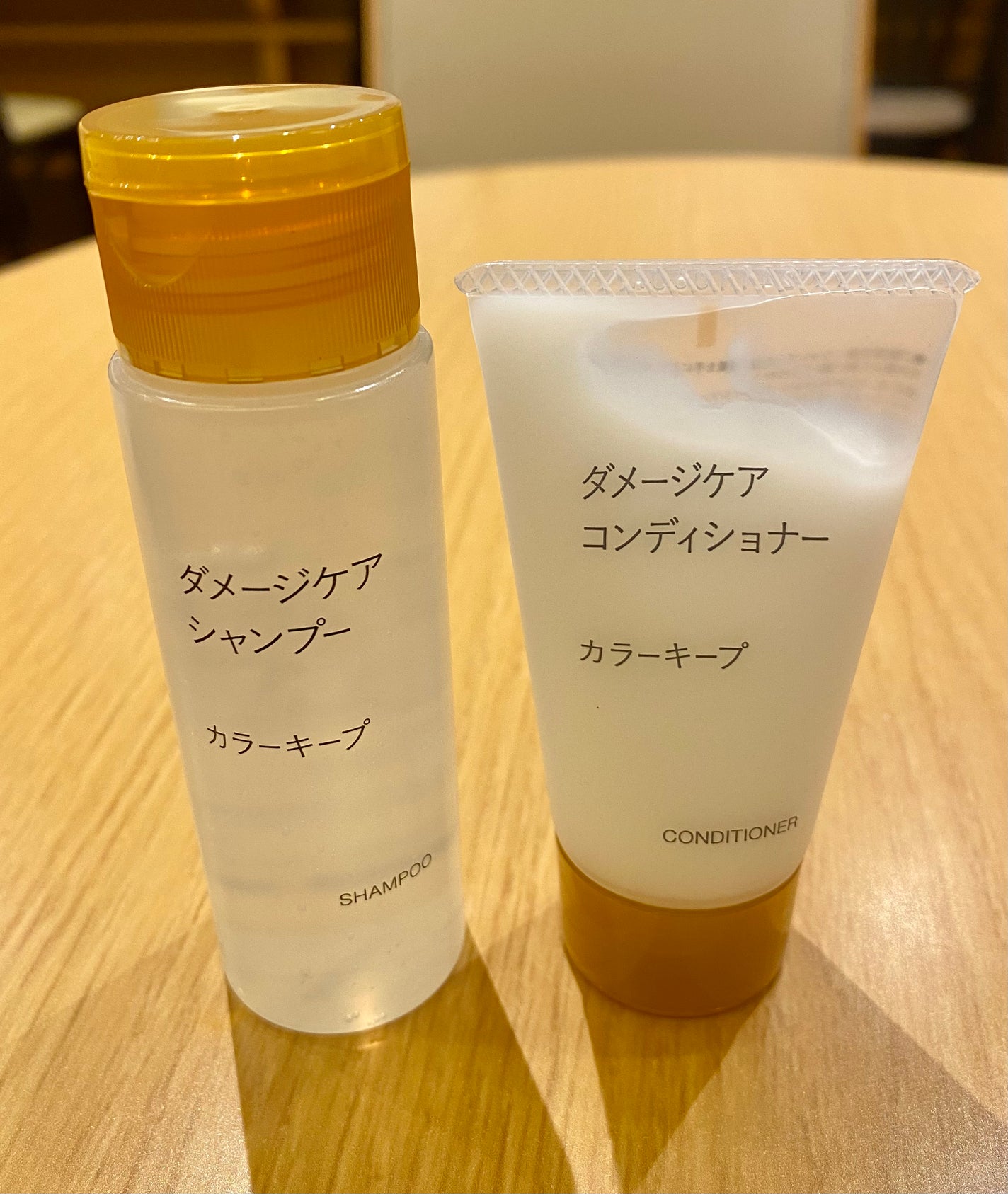 ダメージケア シャンプー カラーキープ/コンディショナー カラーキープ/無印良品/市販シャンプーを使ったクチコミ(1枚目)