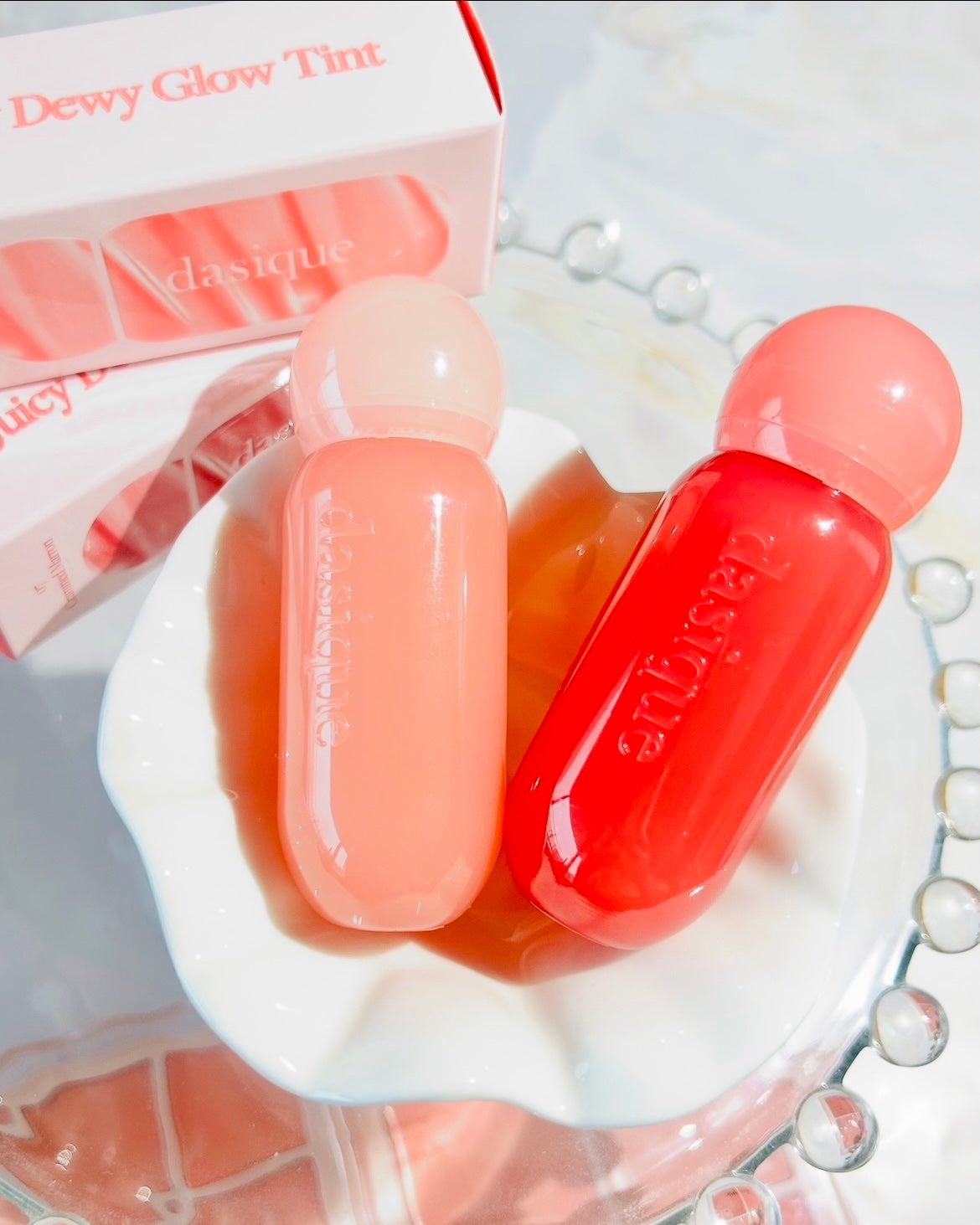 ジューシーデューイグロウティント/dasique/リップティントを使ったクチコミ(4枚目)