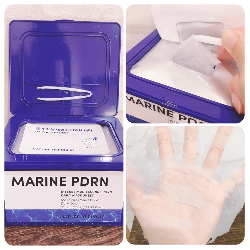 マリンPDRNデイリーシートマスク/ネイチャーリパブリック/シートマスク・パックを使ったクチコミ（3枚目）