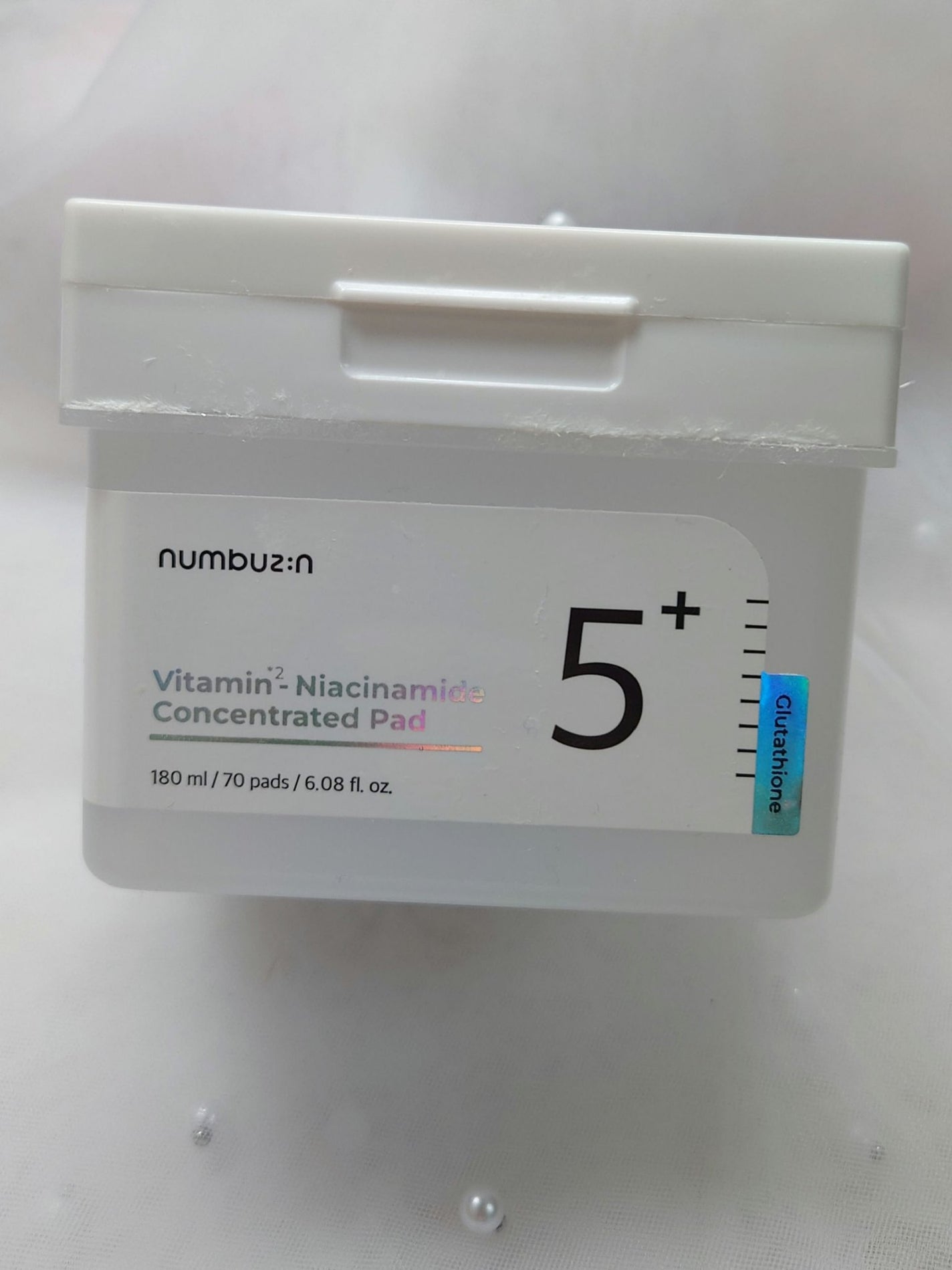 5番 白玉グルタチオンCフィルムパッド/numbuzin/トナーパッドを使ったクチコミ(1枚目)