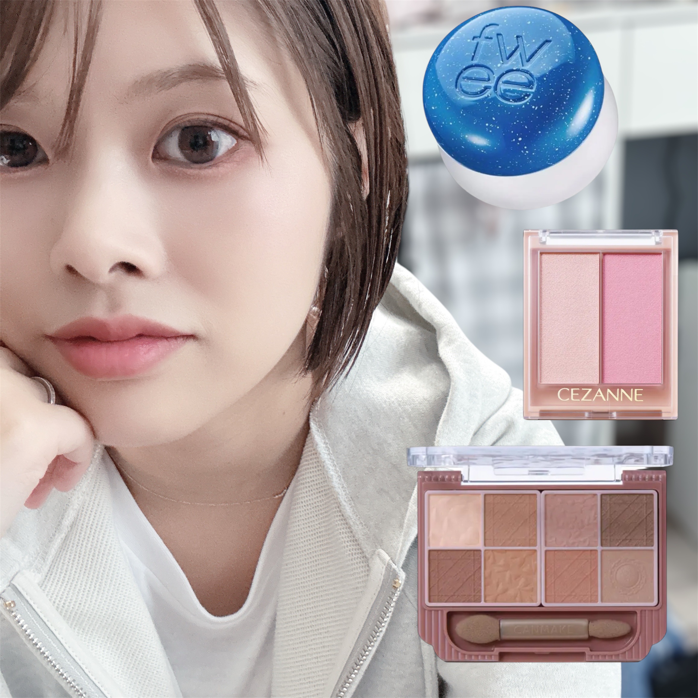 リップアンドチーク ブラーリープリンポット/fwee/口紅を使ったクチコミ（1枚目）