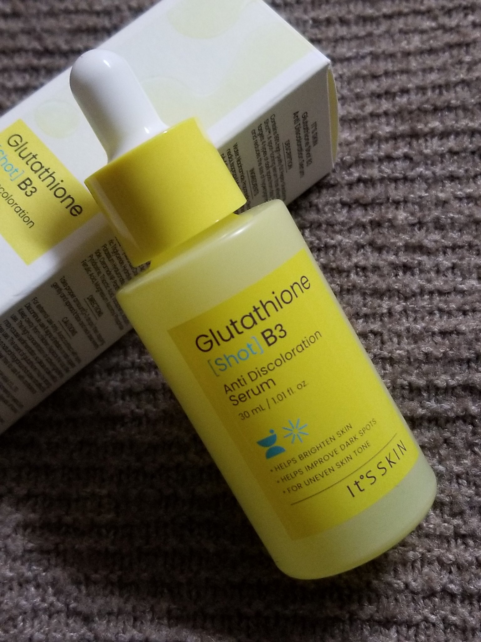 グルタチオンショットB3シミ跡セラム/It's skin/美容液を使ったクチコミ（1枚目）