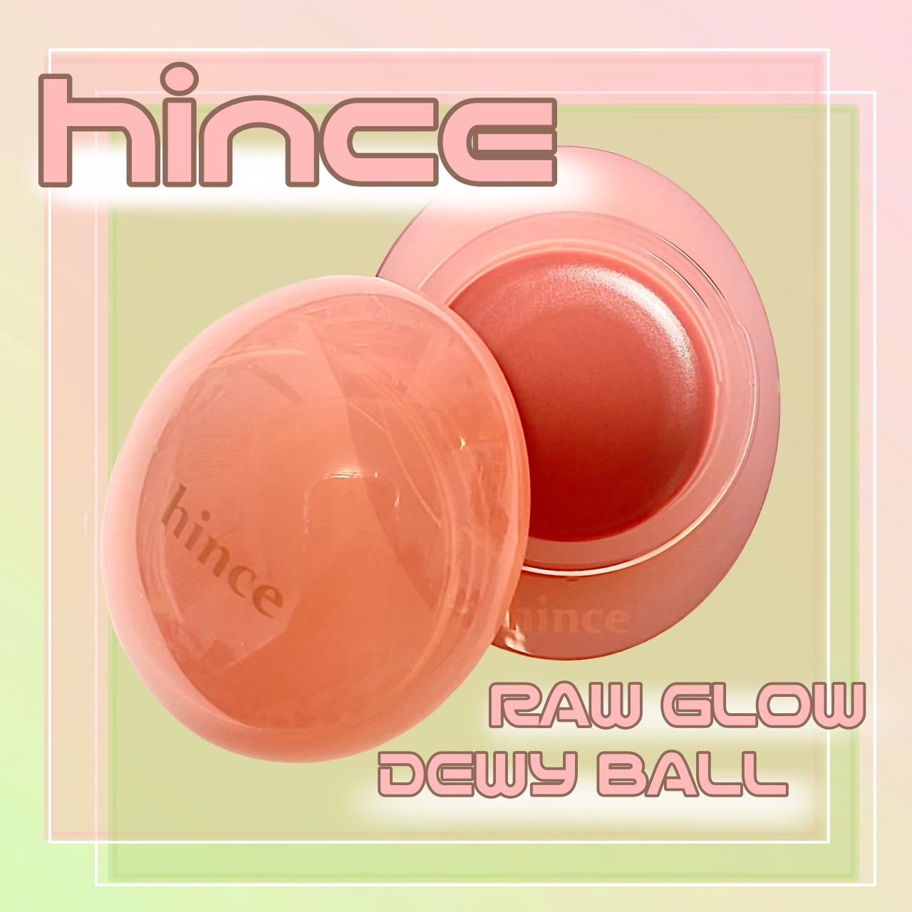 ロウグロウデューイーボール 05 ハグデュー/hince/リップバームを使ったクチコミ（1枚目）