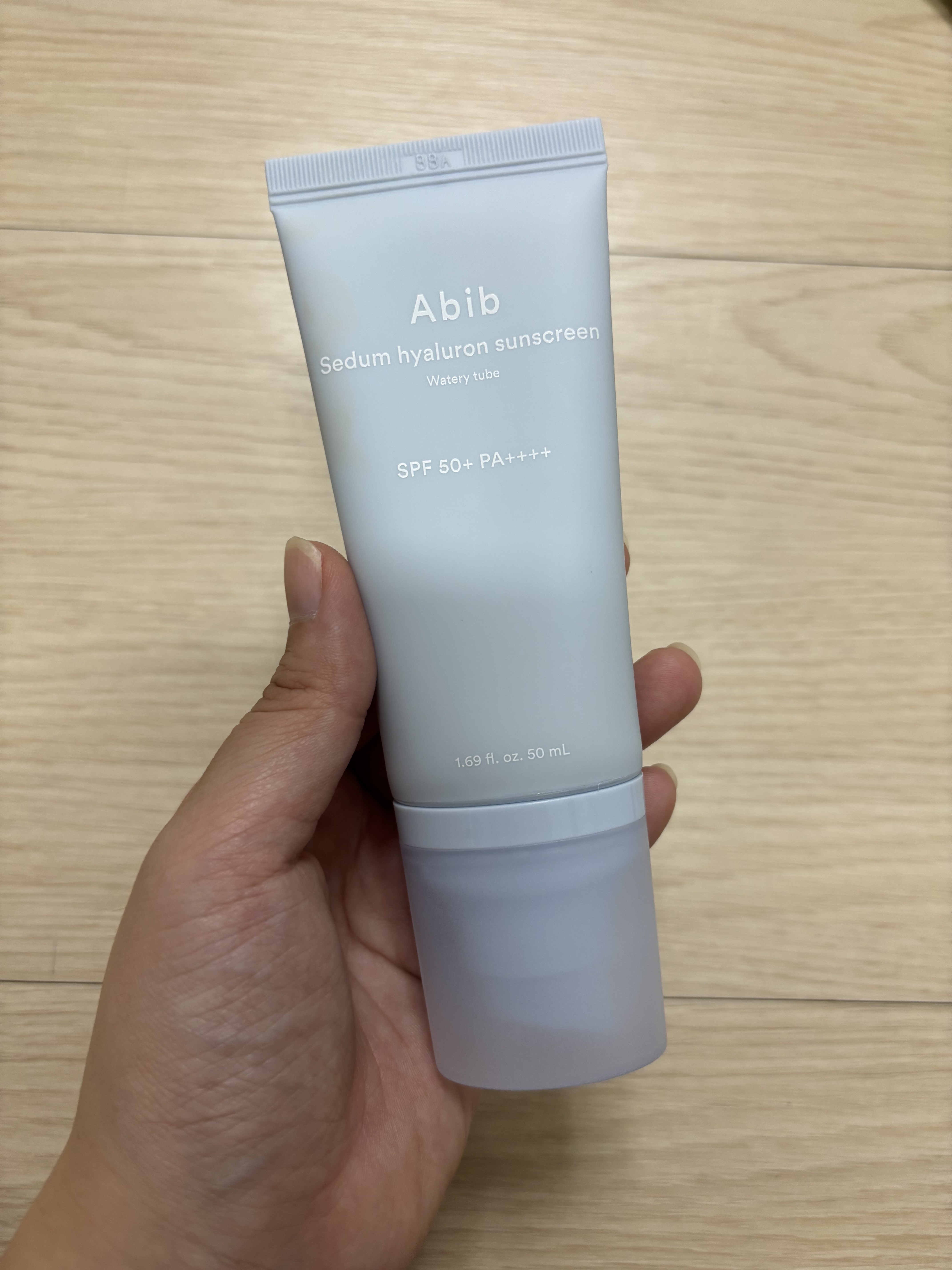 水分草ヒアルロンサンクリームウォータリーチューブ/Abib /日焼け止めクリームを使ったクチコミ（2枚目）