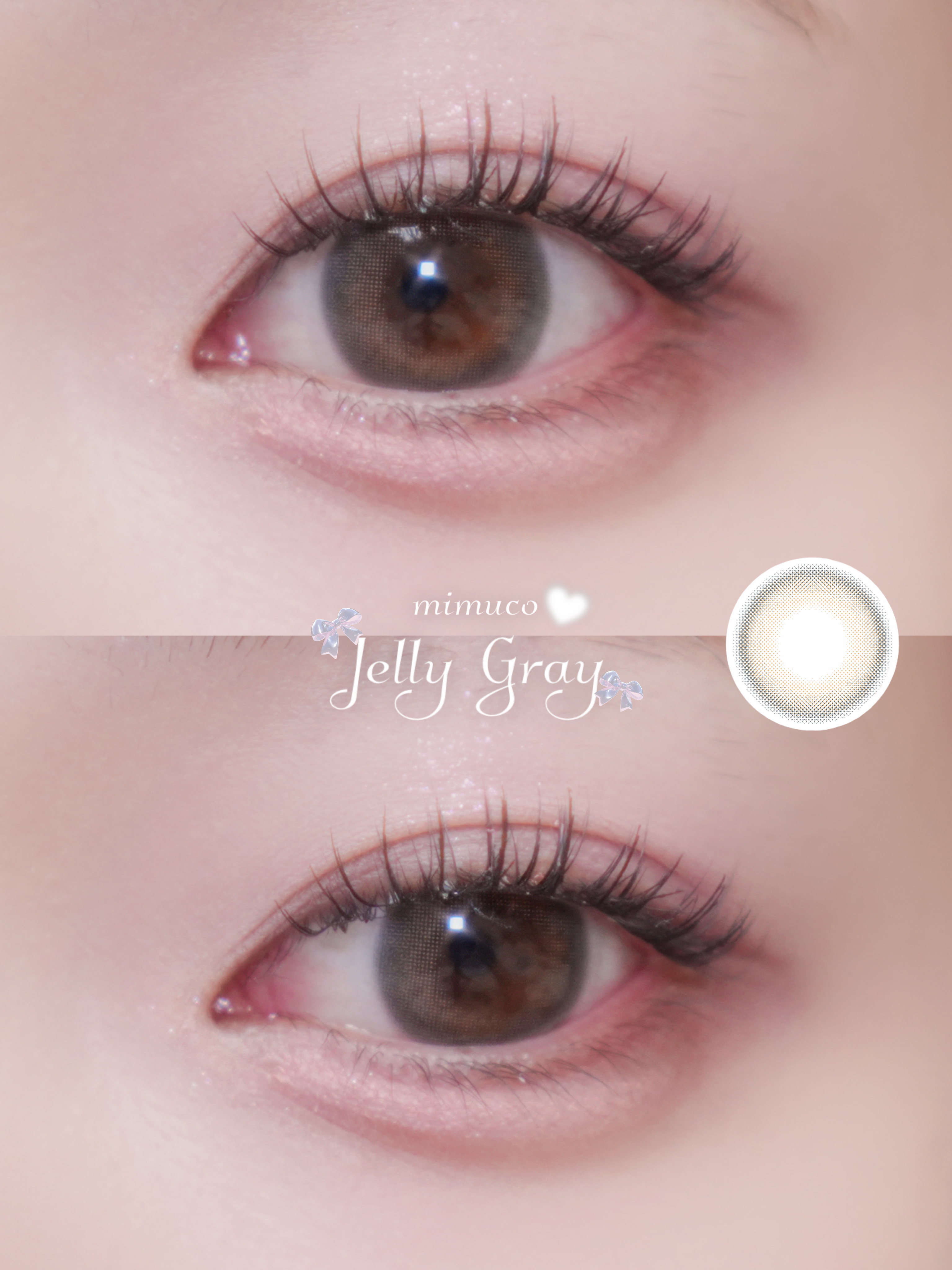mimuco 1day ゼリーグレー/mimuco/ワンデー（１DAY）カラコンを使ったクチコミ（1枚目）