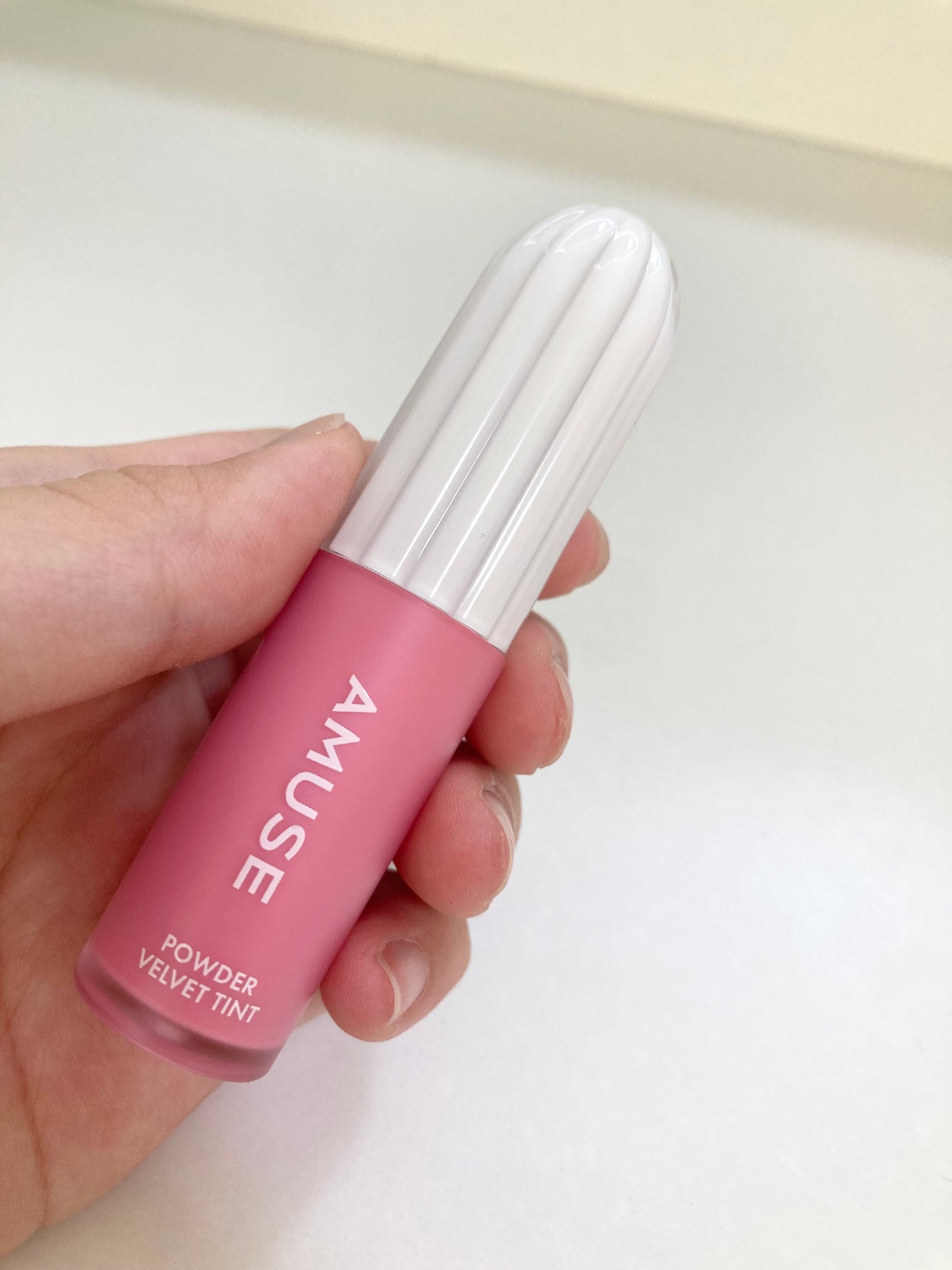 パウダーベルベットティント/AMUSE/リップティントを使ったクチコミ(1枚目)