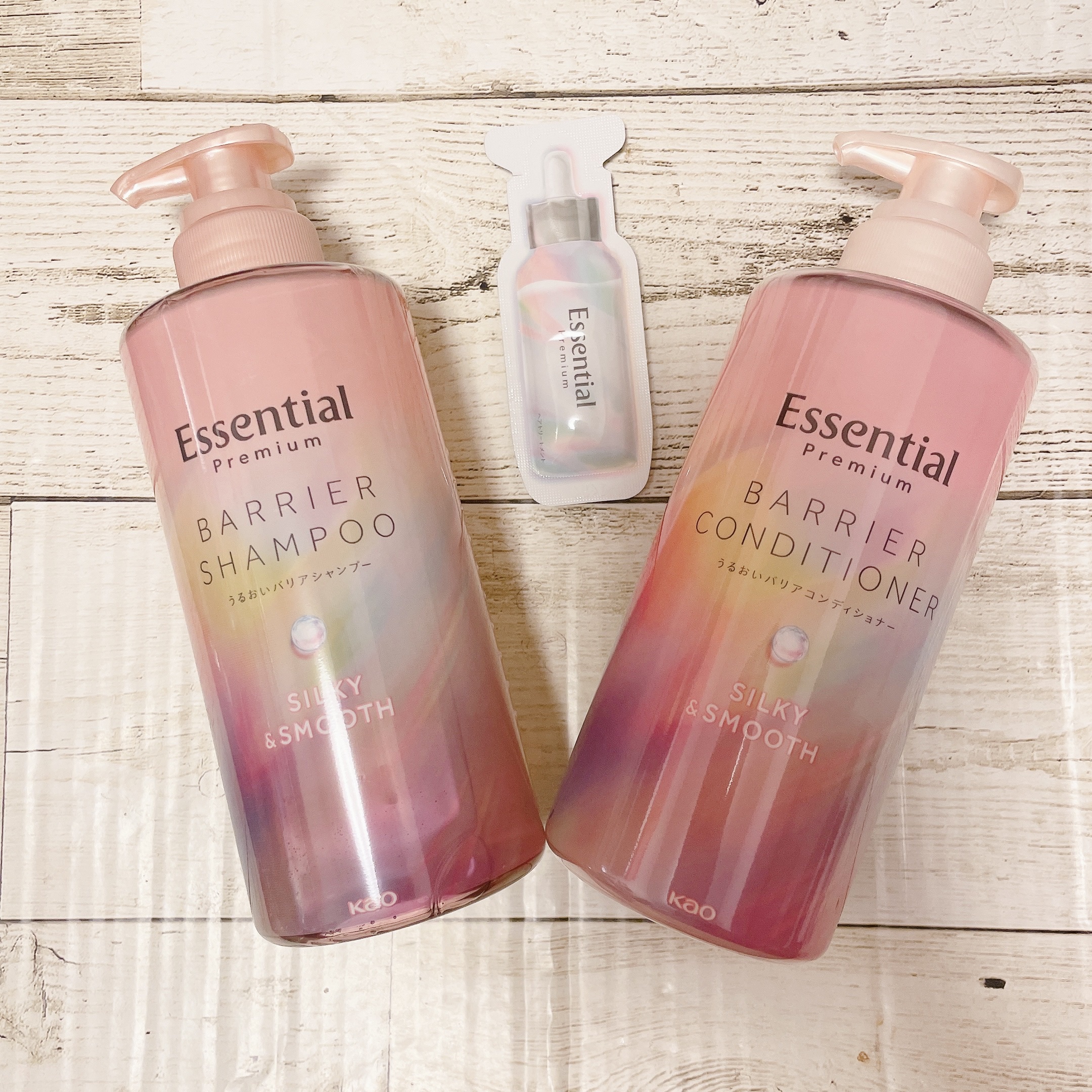 エッセンシャルプレミアム バリアシャンプー・コンディショナー シルキー＆スムース/エッセンシャル/市販シャンプーを使ったクチコミ（2枚目）