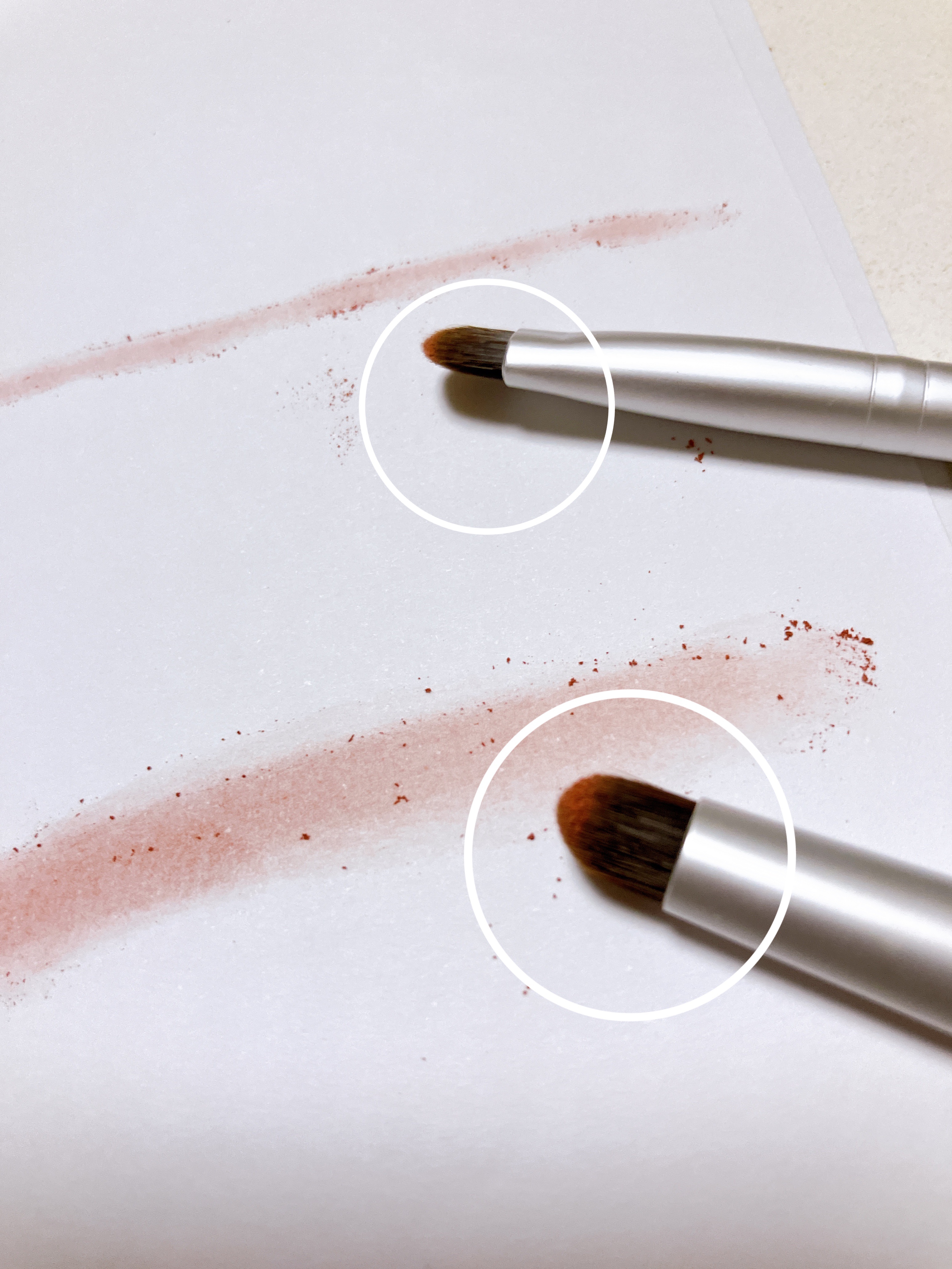 ポイントメイクアップブラシセット/ロージーローザ/メイクブラシを使ったクチコミ（3枚目）