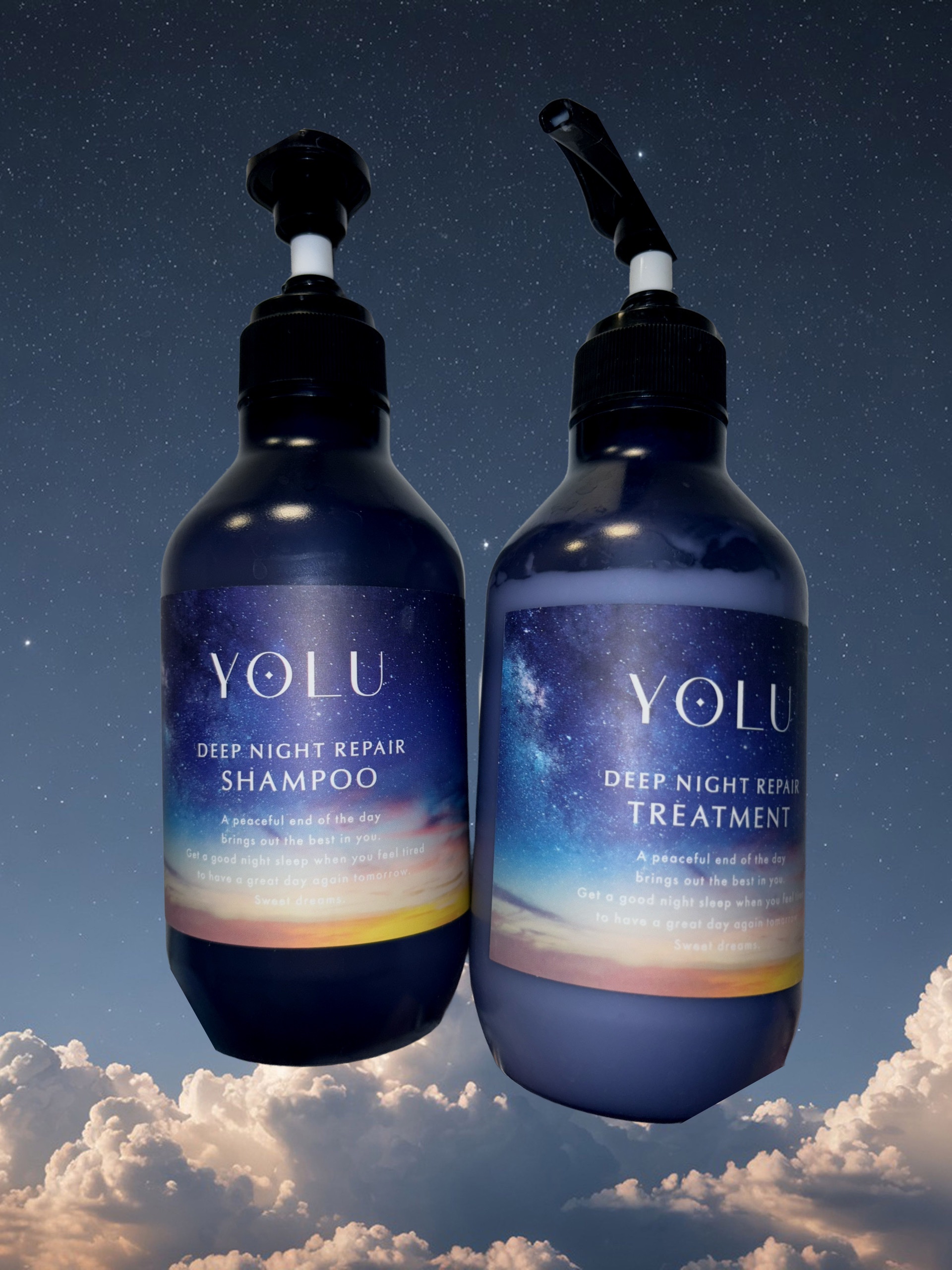 ディープナイトリペアシャンプー／トリートメント/YOLU/シャンプー・コンディショナーを使ったクチコミ（1枚目）