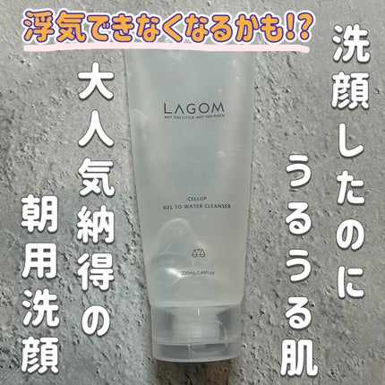 ラゴム ジェルトゥウォーター クレンザー(朝用洗顔)/LAGOM /その他洗顔料を使ったクチコミ(1枚目)