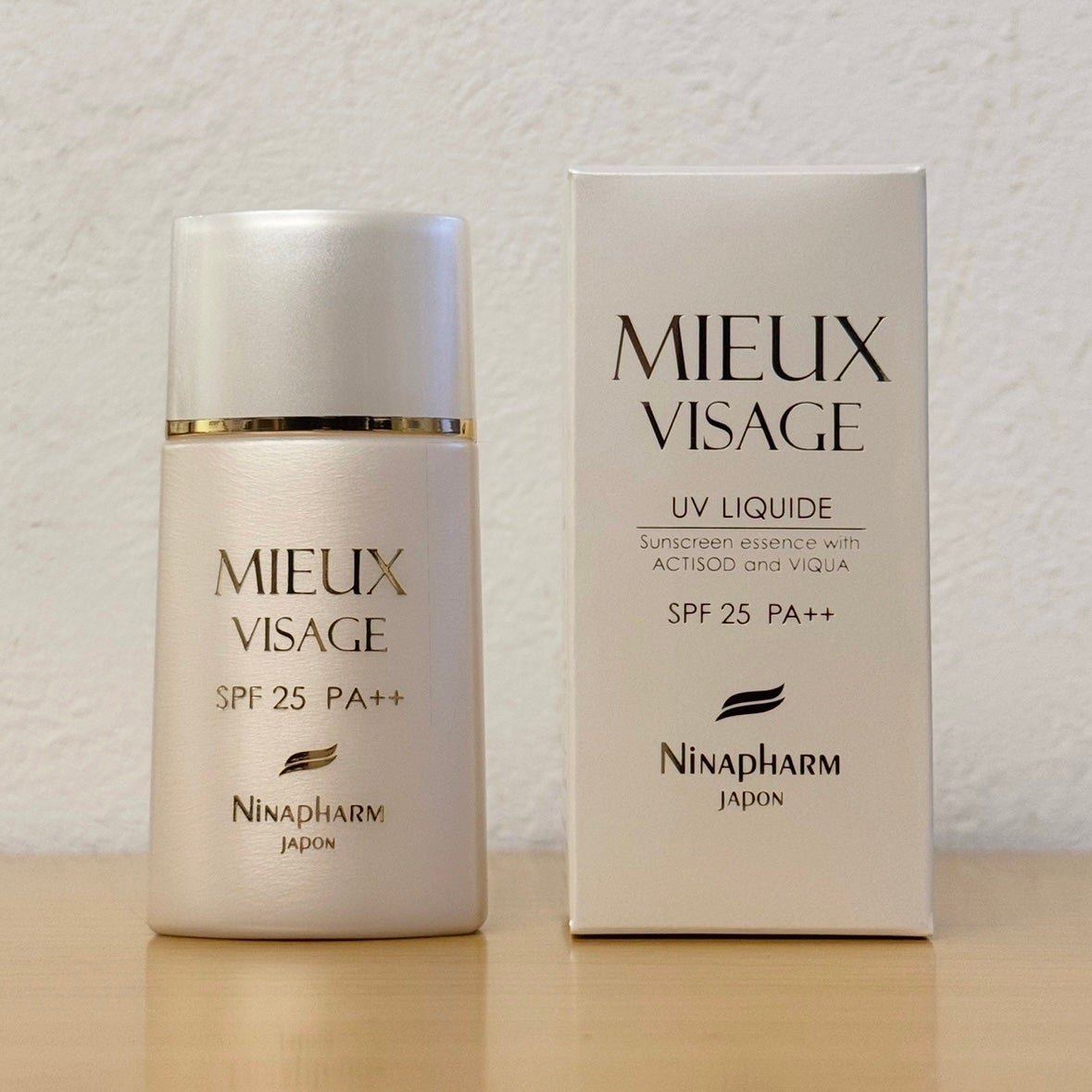 日焼け止め MIEUX VISAGE UV LIQUIDE SPF 25 PA++ 試してみた】UVリキッド ミュー ヴィサージュ ニナファーム