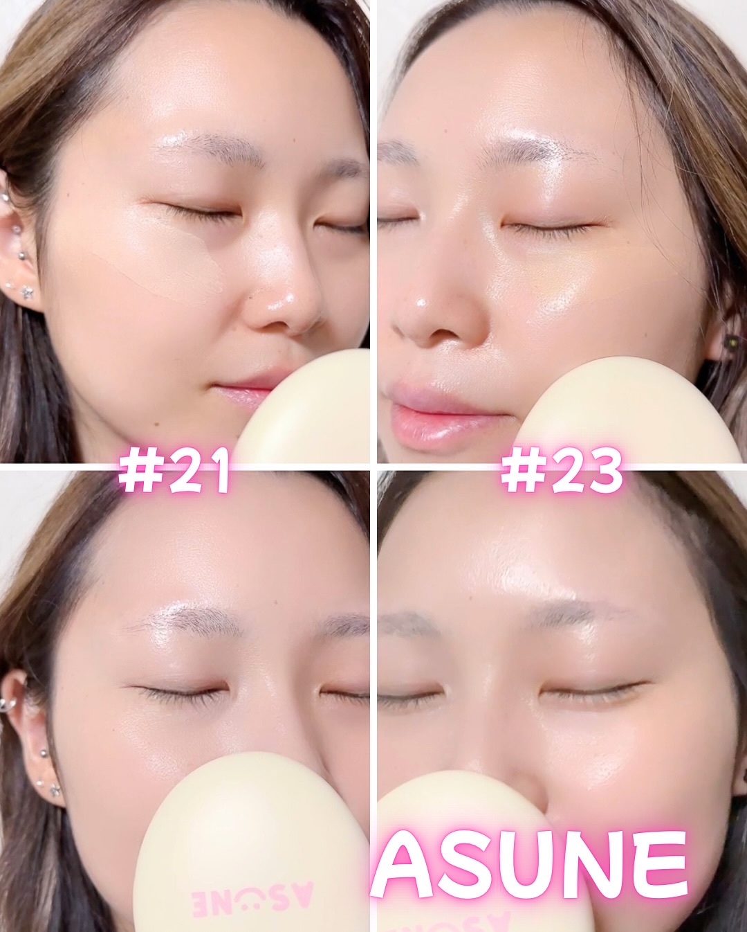 マットカバークッションファンデーション/ASUNE /クッションファンデーションを使ったクチコミ（3枚目）