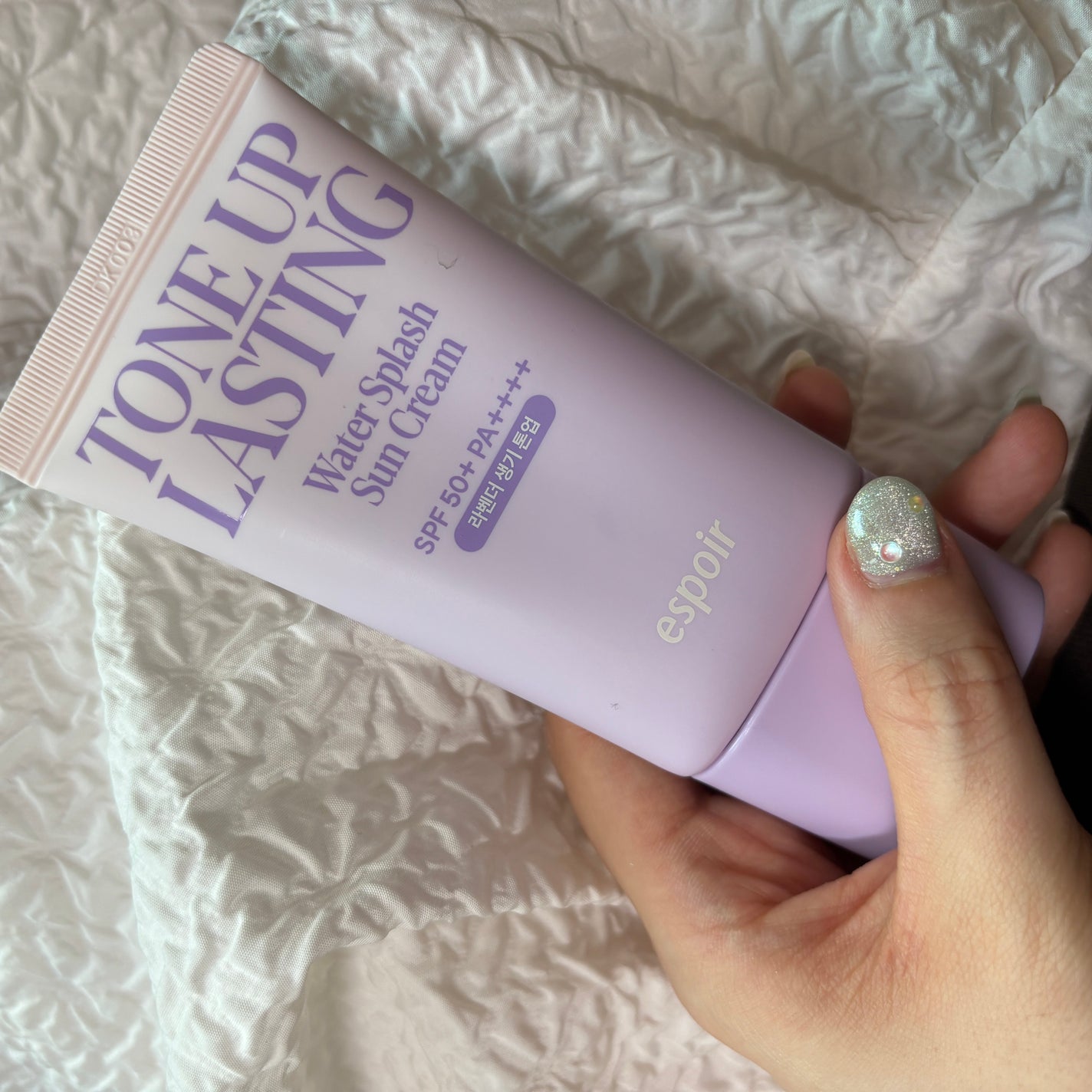 ウォータースプラッシュサンクリーム トーンアップラスティング/espoir/日焼け止めクリームを使ったクチコミ(1枚目)