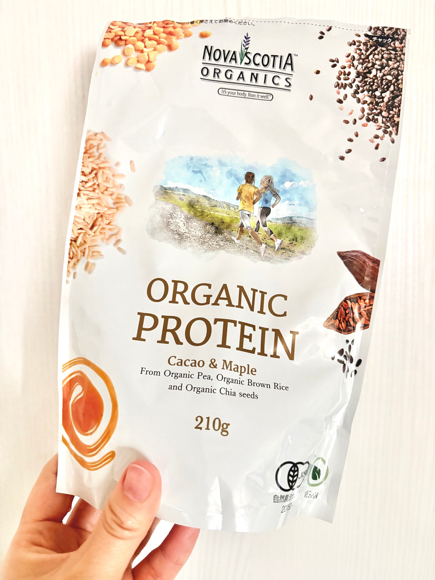 オーガニックプロテイン カカオ&メープル/Nova Scotia Organics/その他プロテインを使ったクチコミ(1枚目)